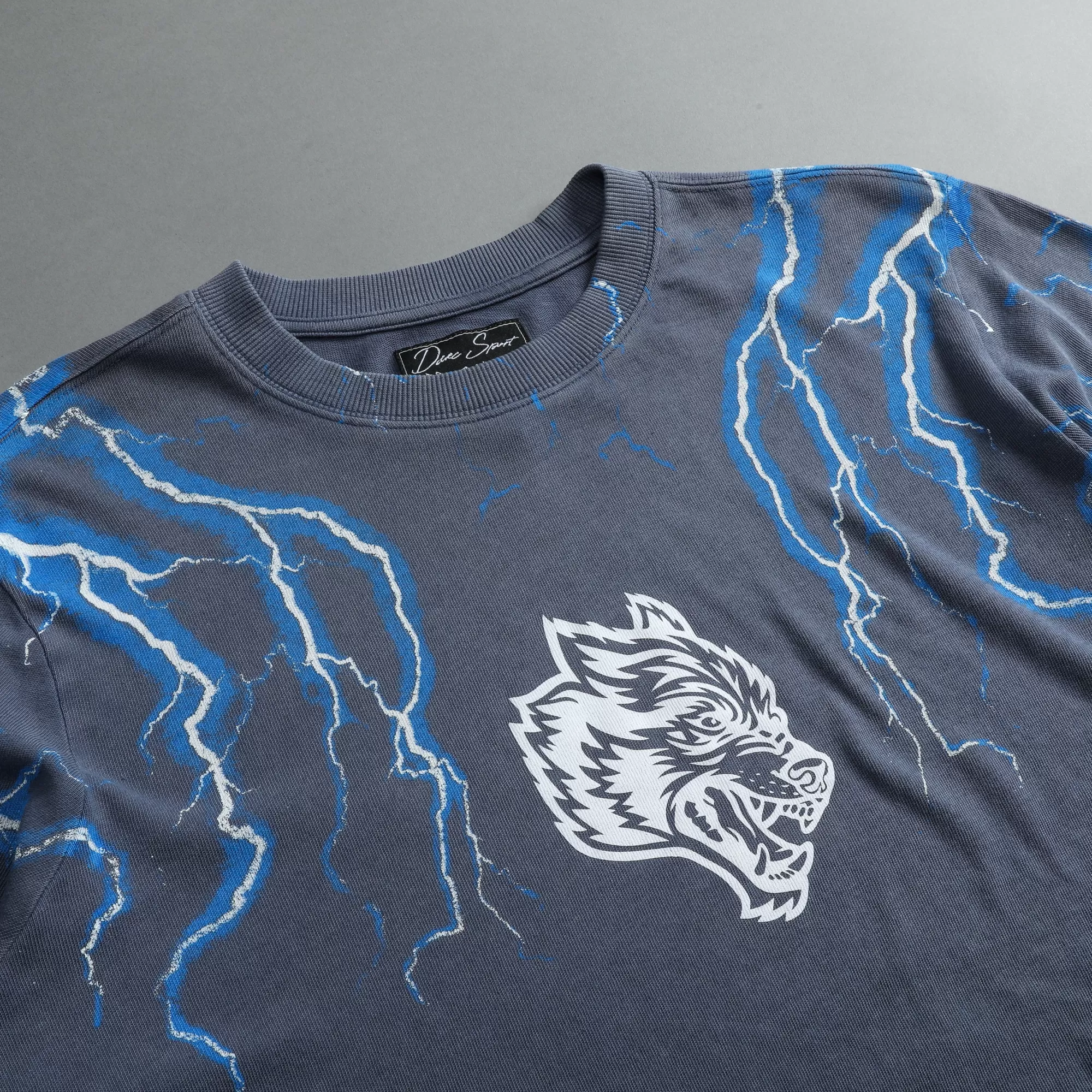 Fashion Above Us "Premium Vintage" Distressed (Cropped) Tee In Norse Blue Women Tops