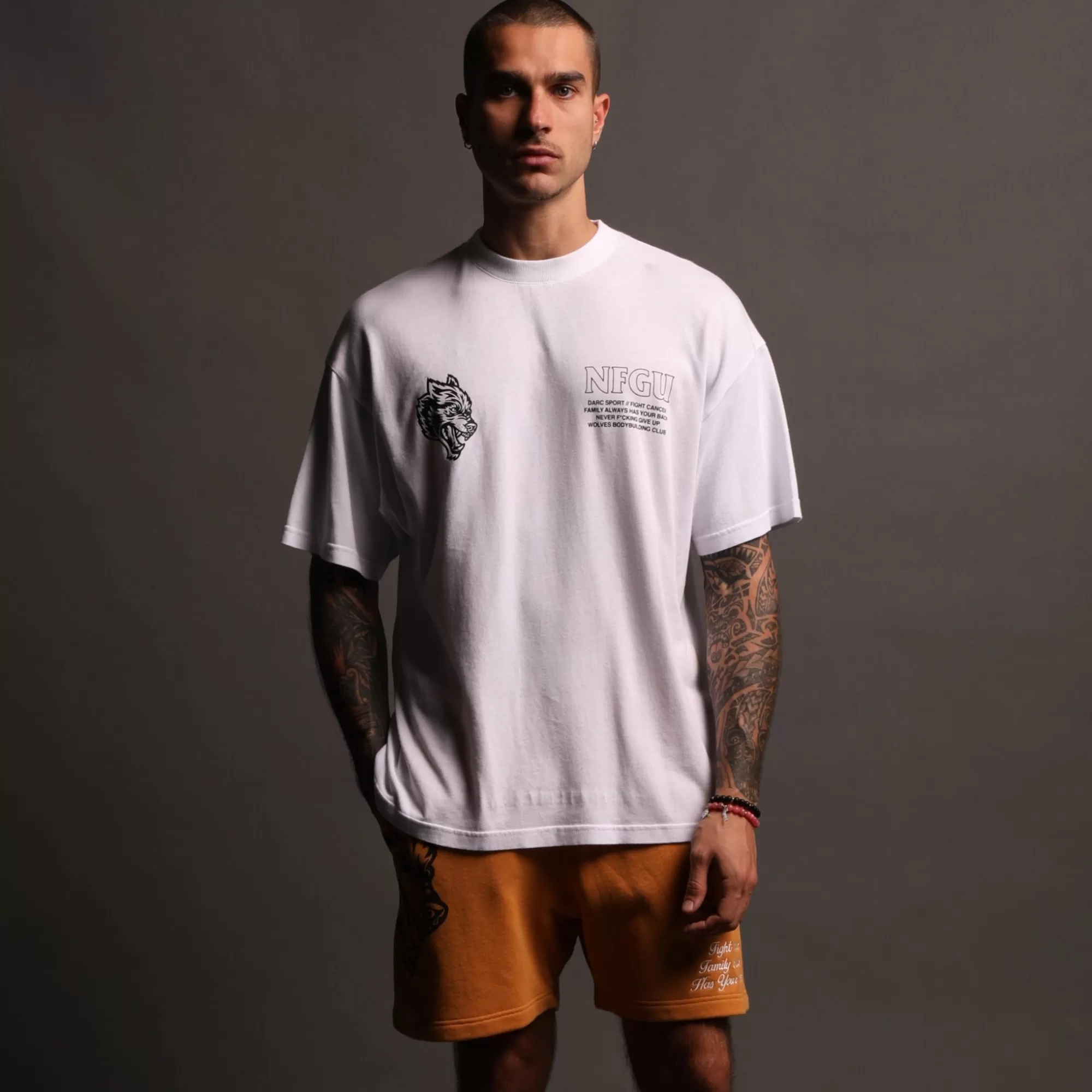 Sale Always Have Your Back Patch Liam Sweat Shorts In Vintage Gold Men Shorts