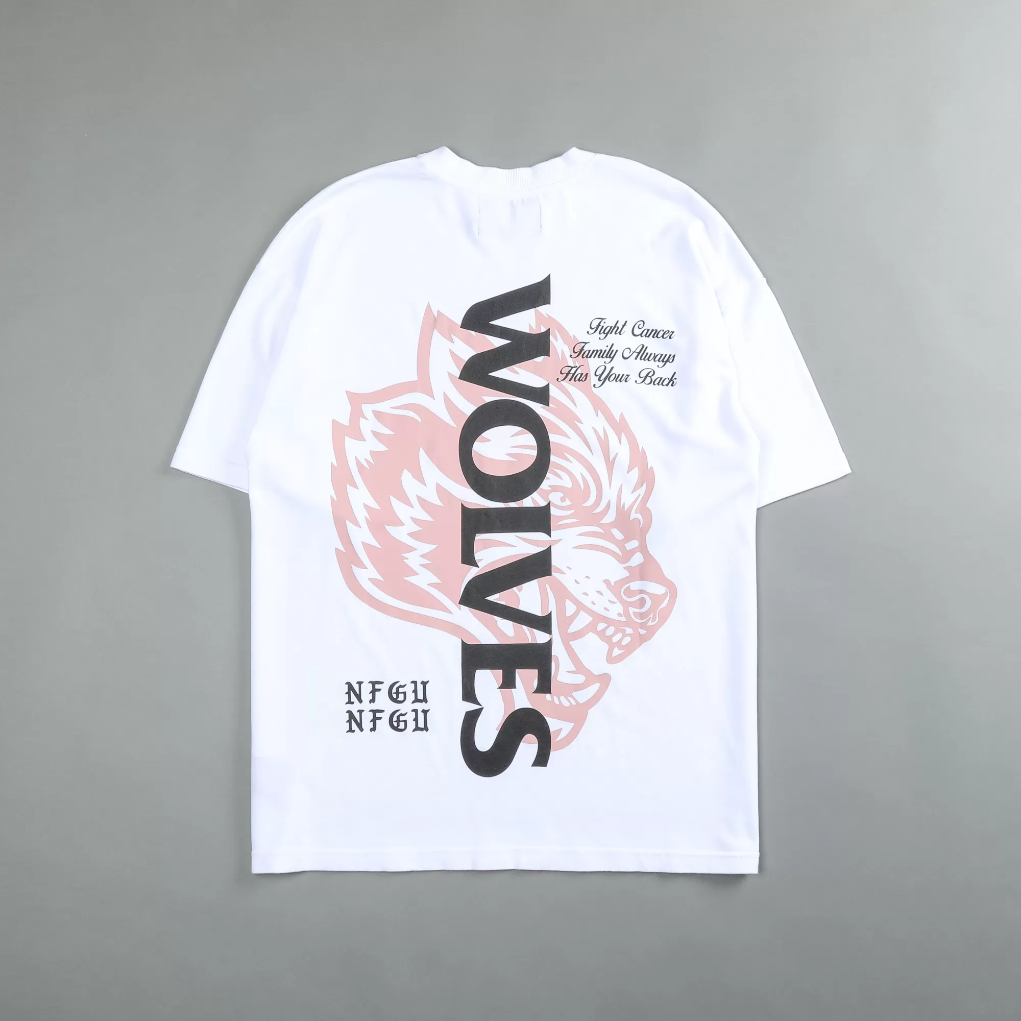 Best Always Have Your Back "Premium" Oversized Tee In White/Light Mauve Men Premium/Oversized Tees