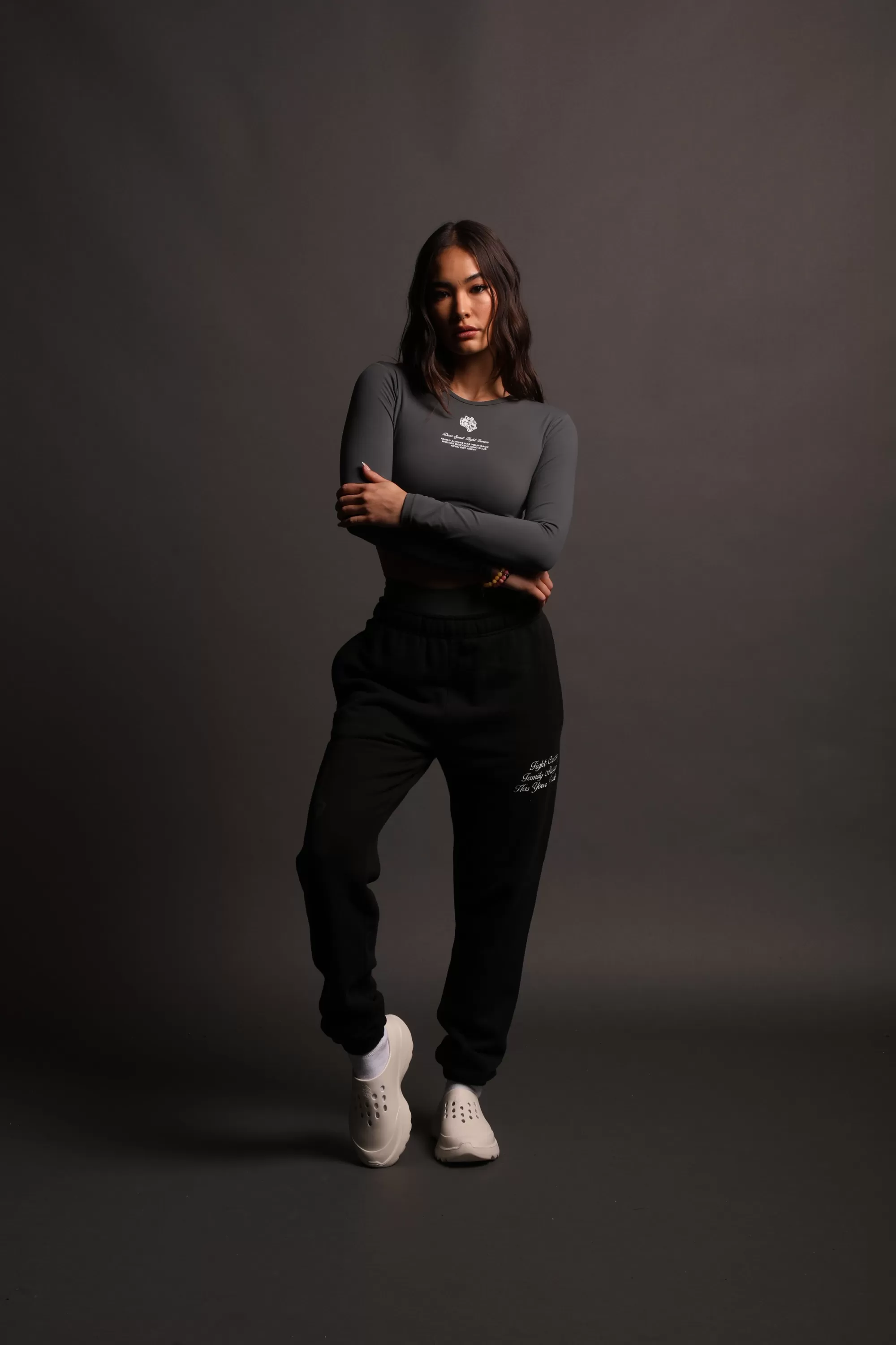 Fashion Always Have Your Back She Post Lounge Sweats In Black/Black Women Bottoms