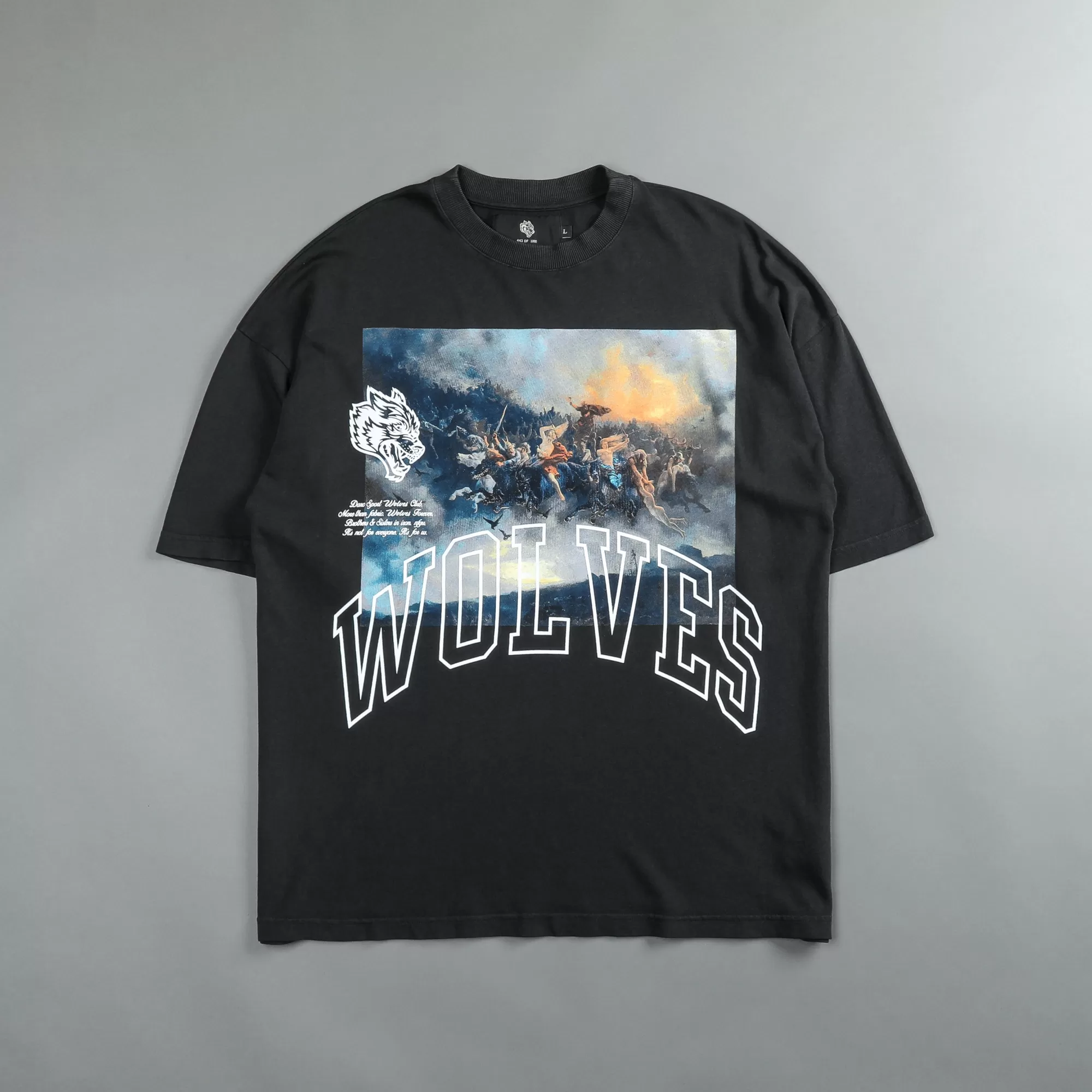 Online At The Gates "Premium" Oversized Tee In Black Men Premium/Oversized Tees