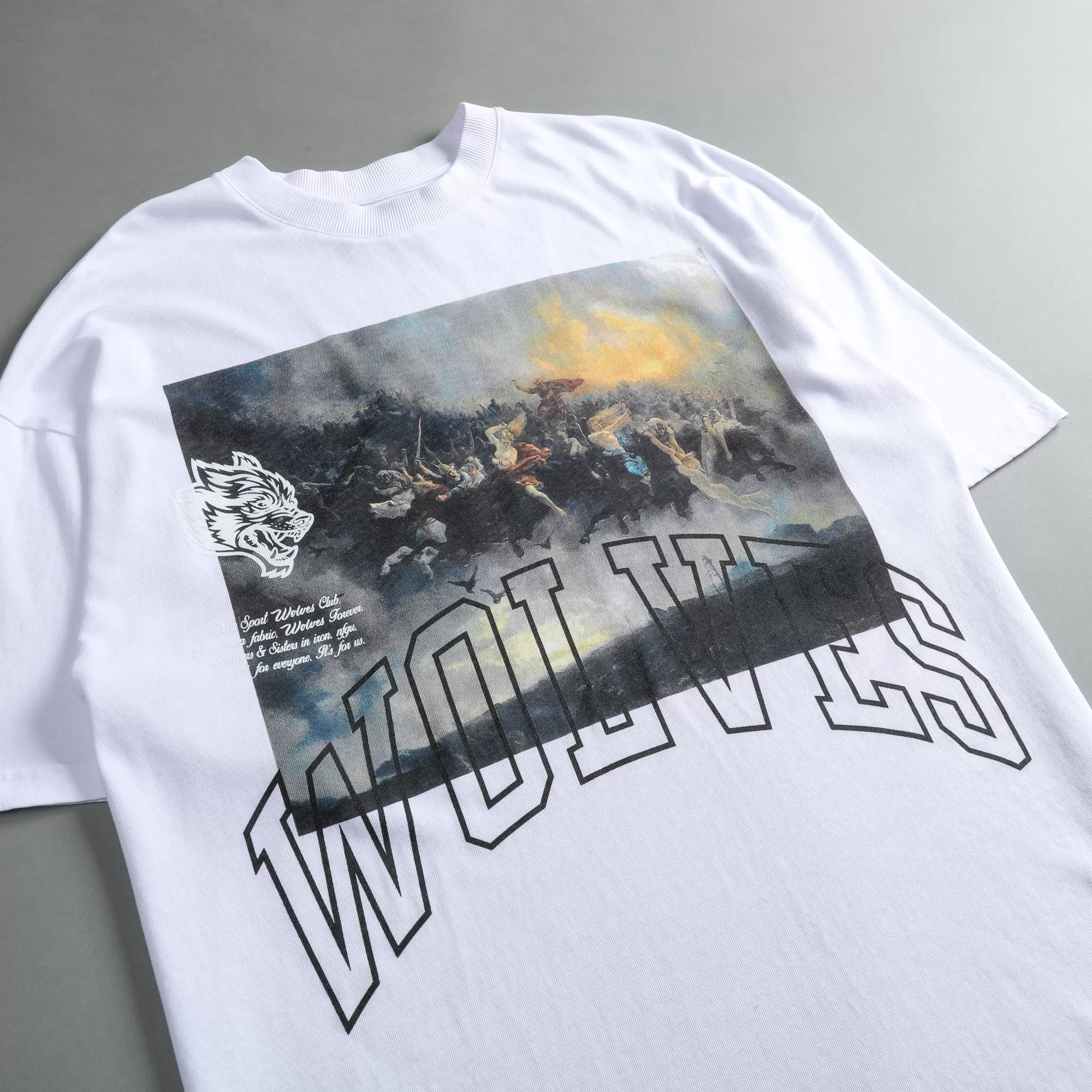 Cheap At The Gates "Premium" Oversized Tee In White Men Premium/Oversized Tees