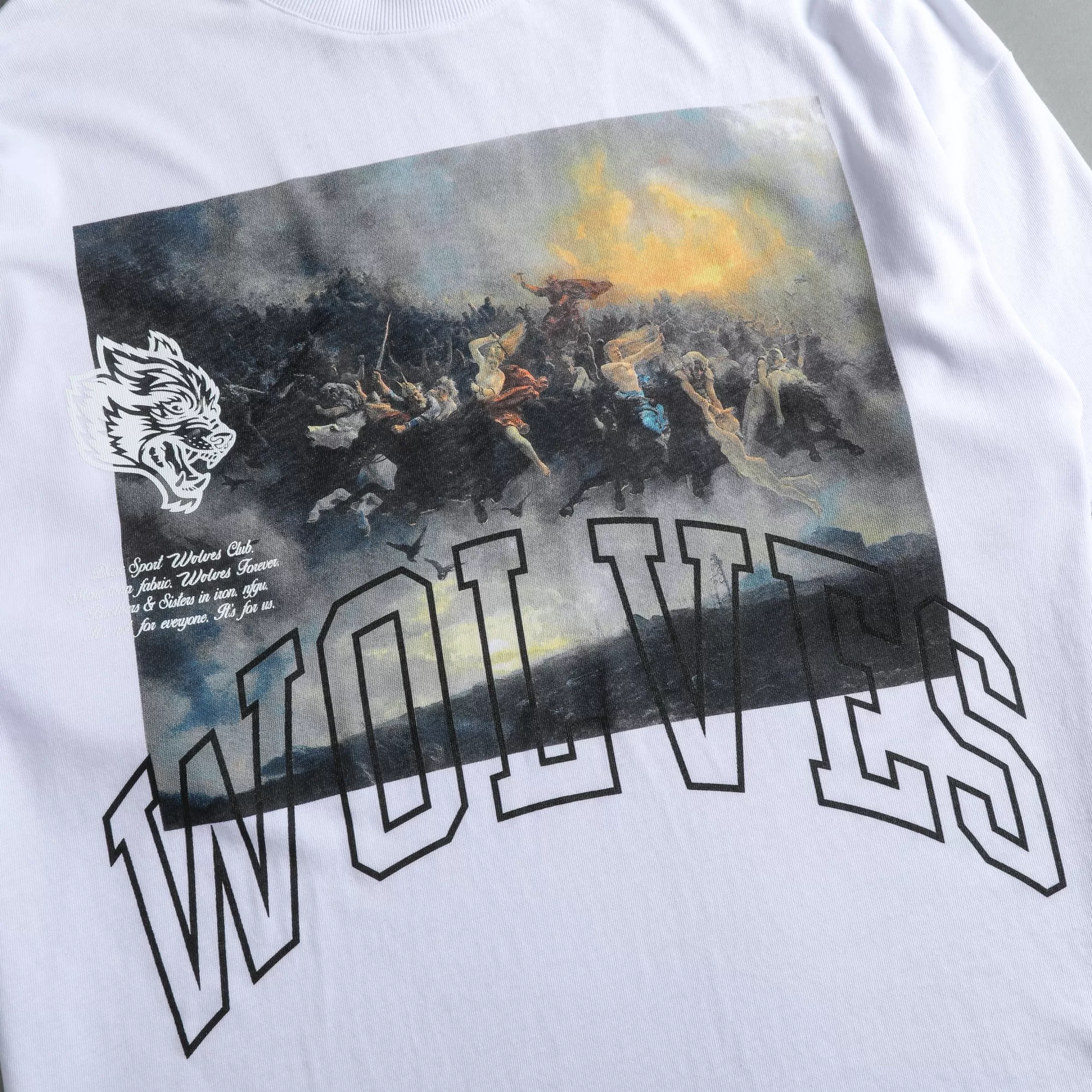 Cheap At The Gates "Premium" Oversized Tee In White Men Premium/Oversized Tees