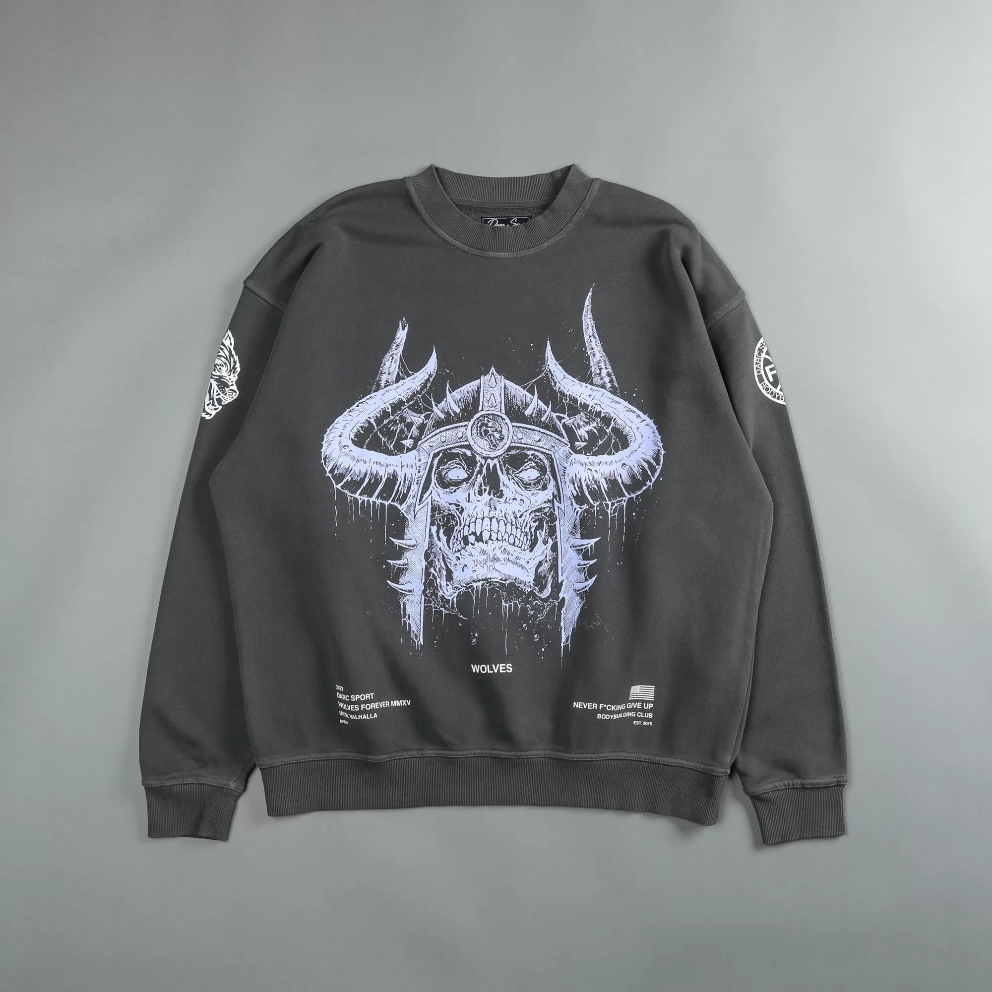 Store Berserk "Vintage London" Crewneck In Wolf Gray Men Crewnecks