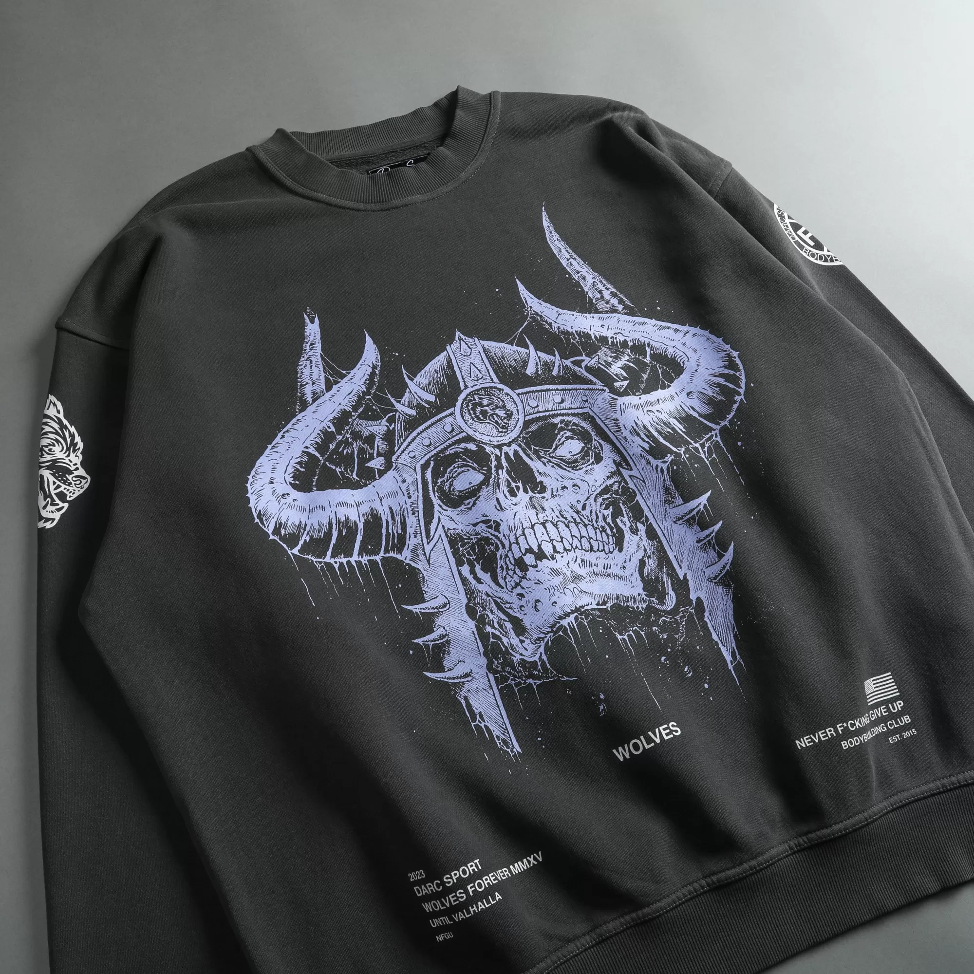 Store Berserk "Vintage London" Crewneck In Wolf Gray Men Crewnecks