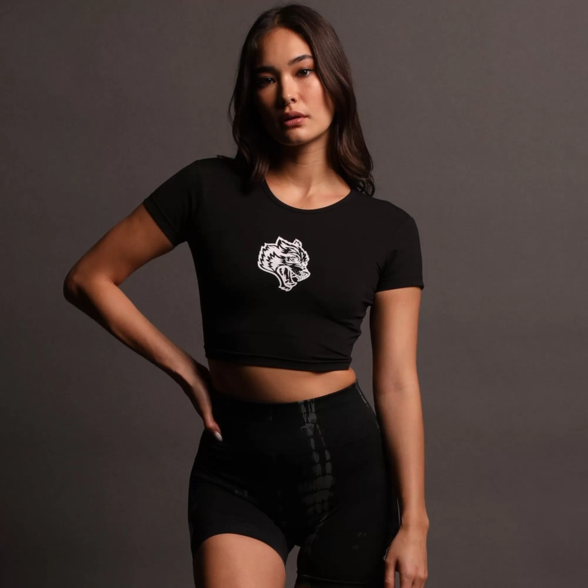 Shop Burn S/S "Energy" Top In Black Women Tops