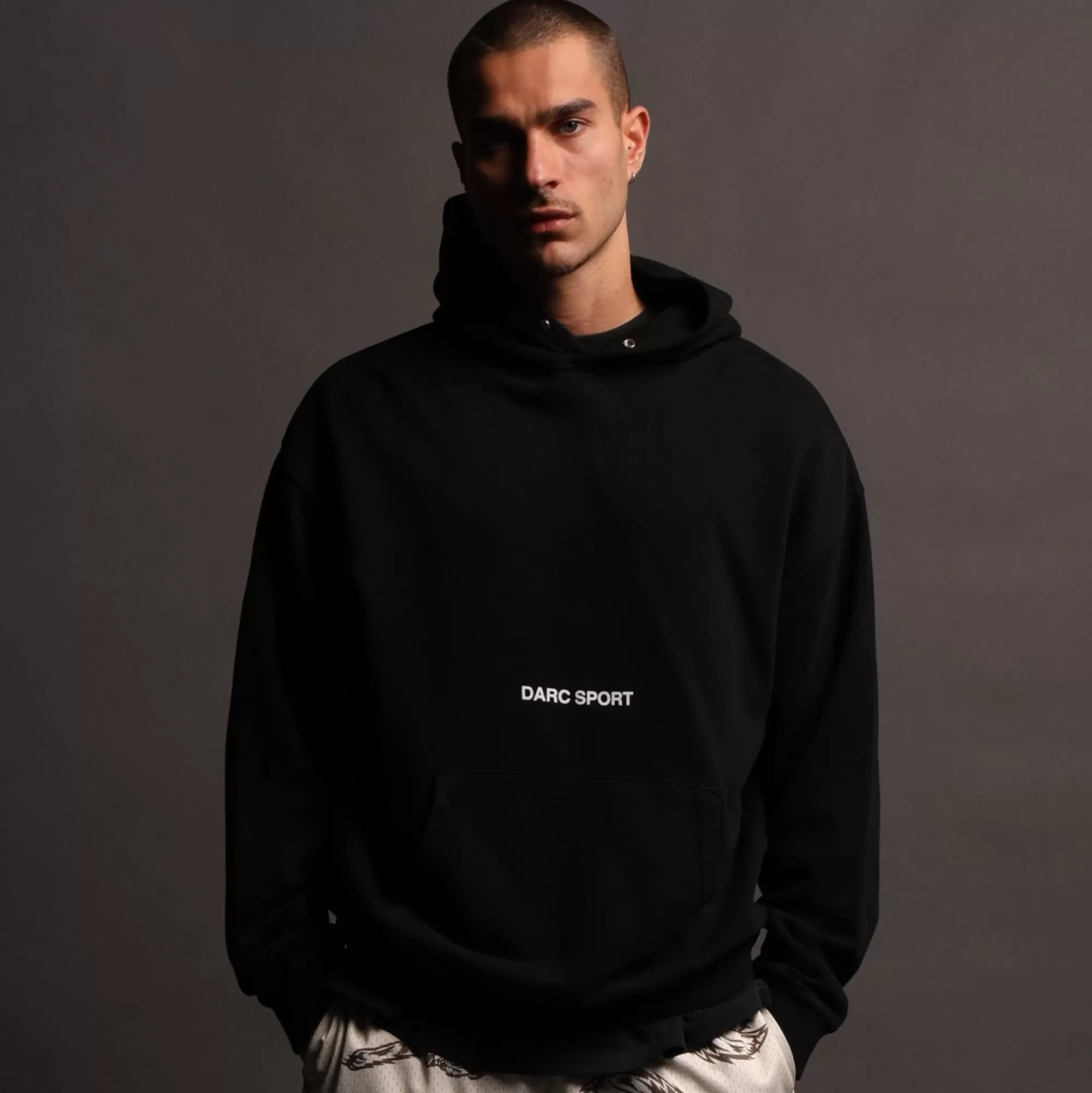 Flash Sale Come Hell Or High Water "Pierce" Hoodie In Pigment Black Men Pierce Hoodies