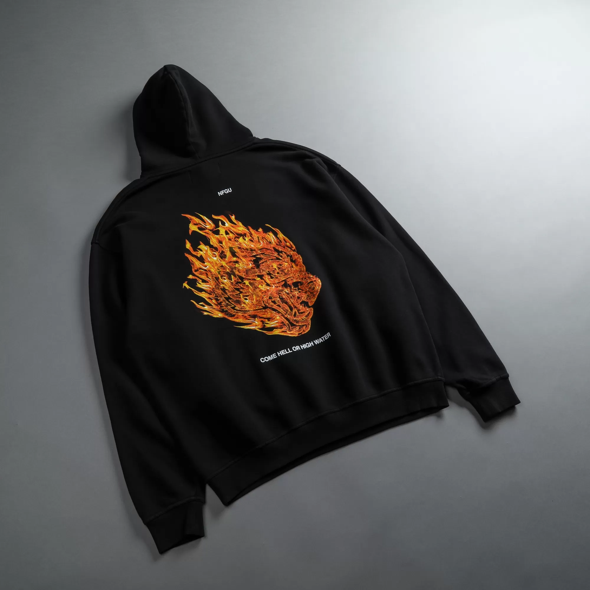 Flash Sale Come Hell Or High Water "Pierce" Hoodie In Pigment Black Men Pierce Hoodies