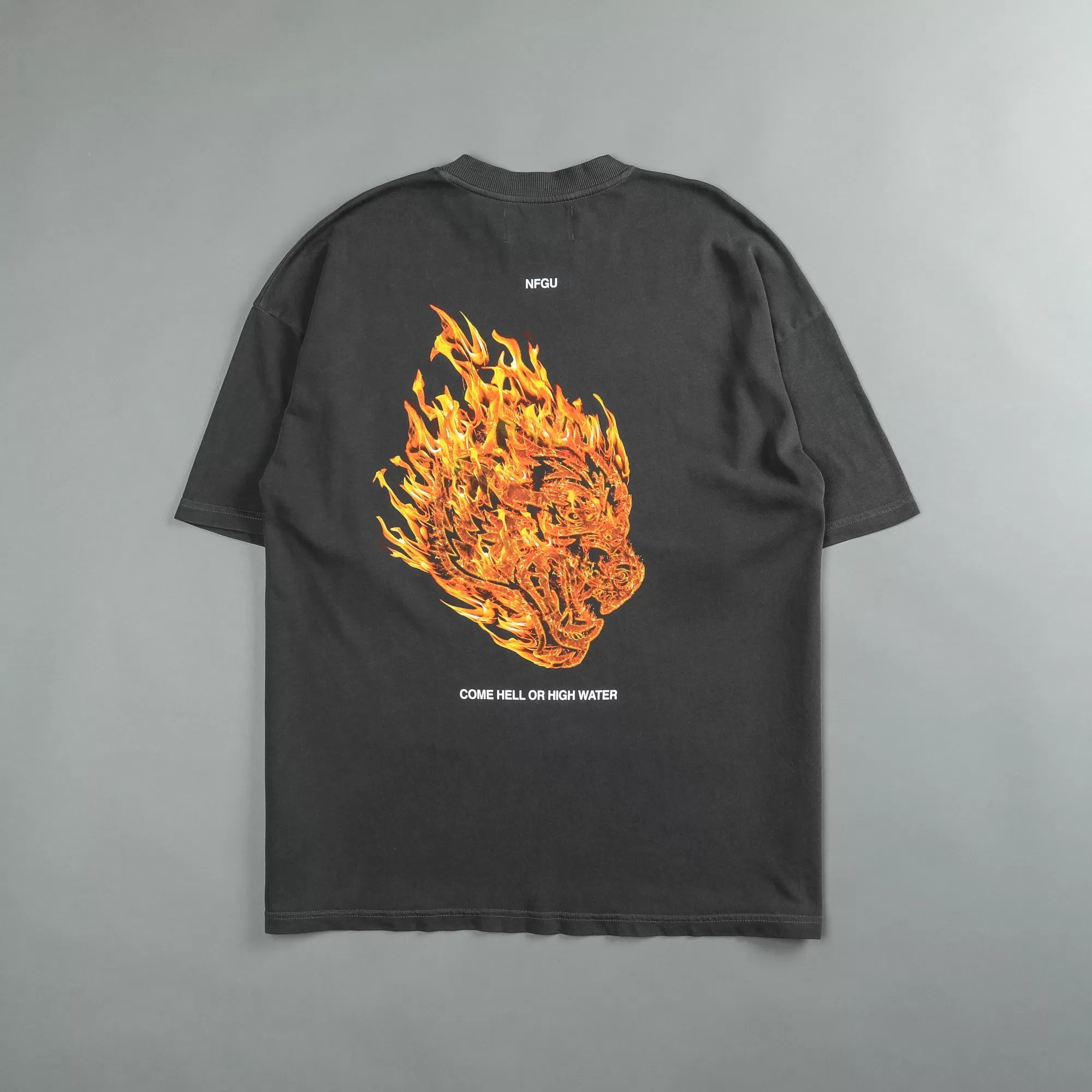 Online Come Hell Or High Water "Premium" Oversized Tee In Wolf Gray Men Premium/Oversized Tees