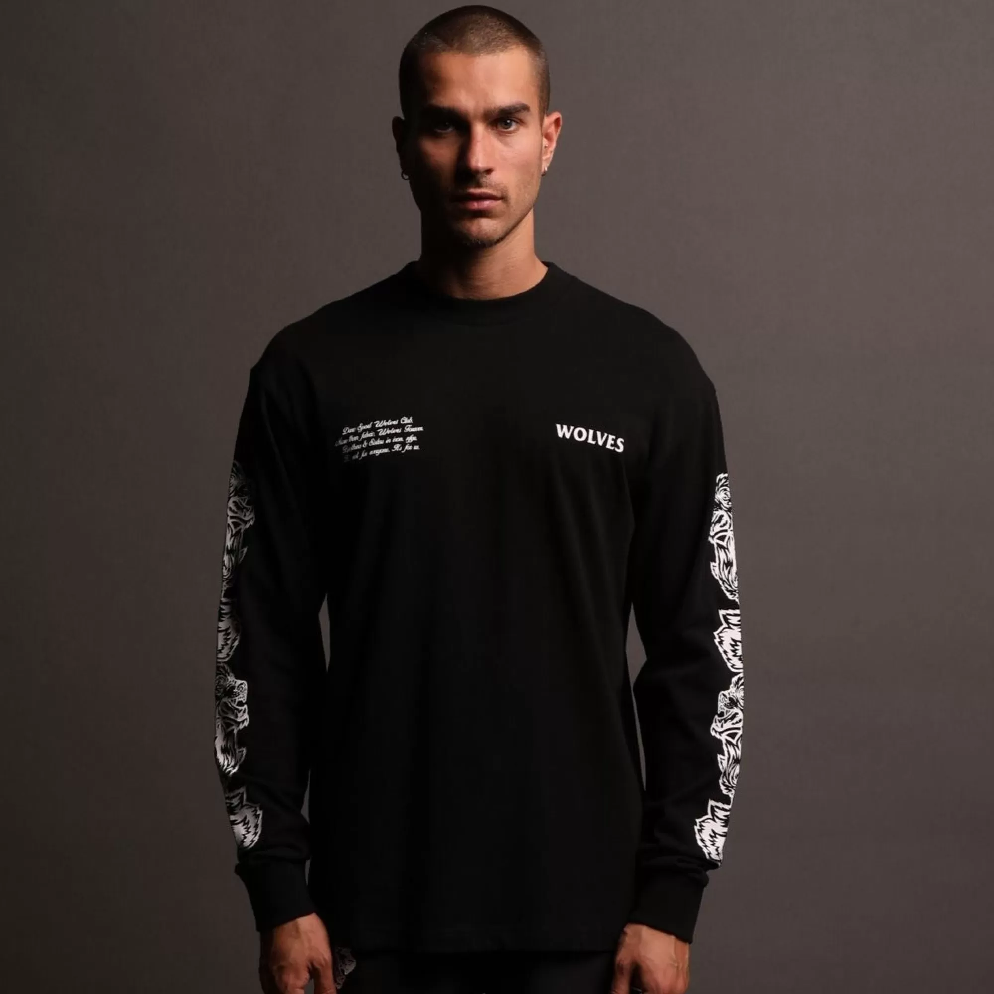 Discount Covered "Premium Vintage" (Ls) Tee In Black Men Premium/Oversized Tees