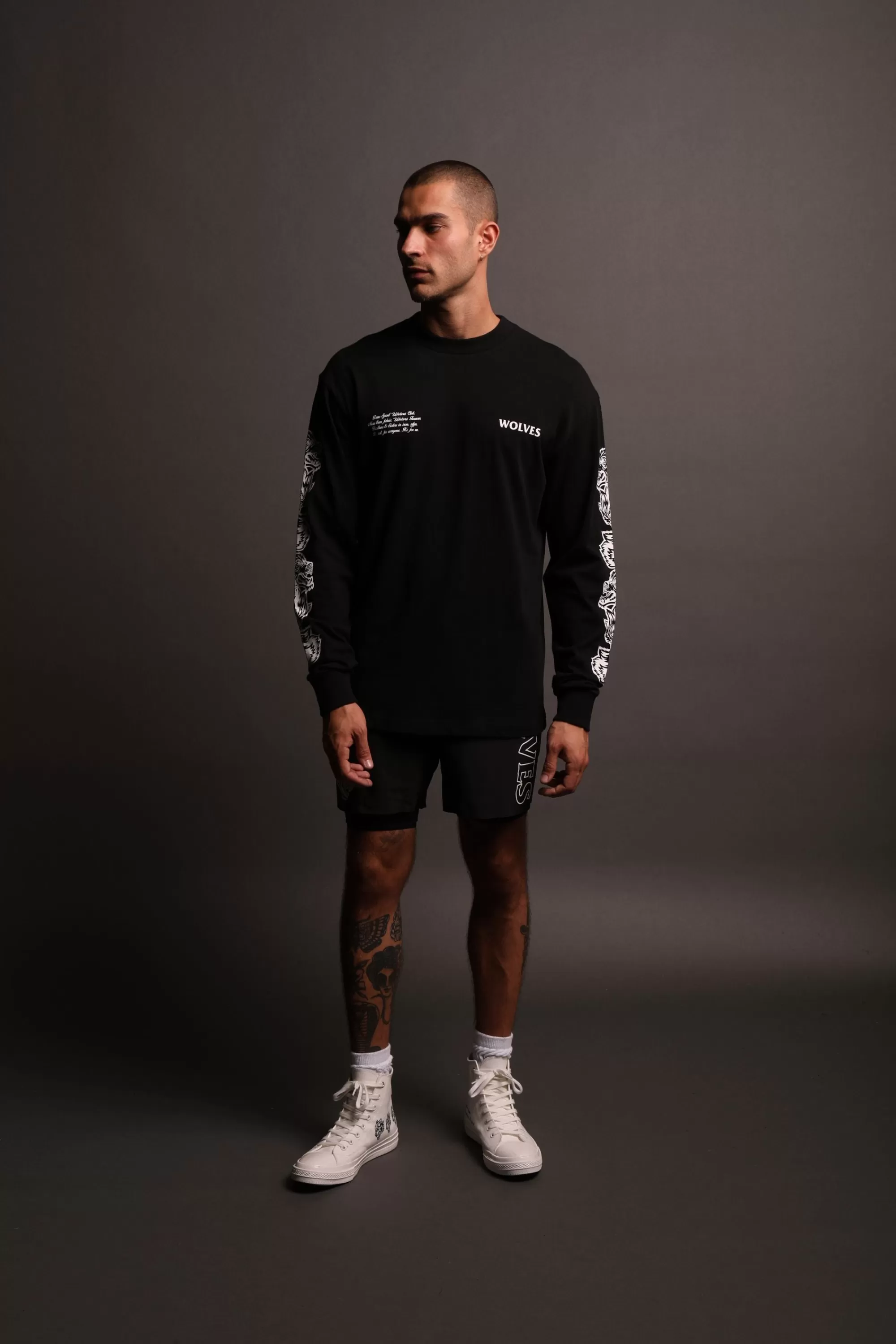 Discount Covered "Premium Vintage" (Ls) Tee In Black Men Premium/Oversized Tees