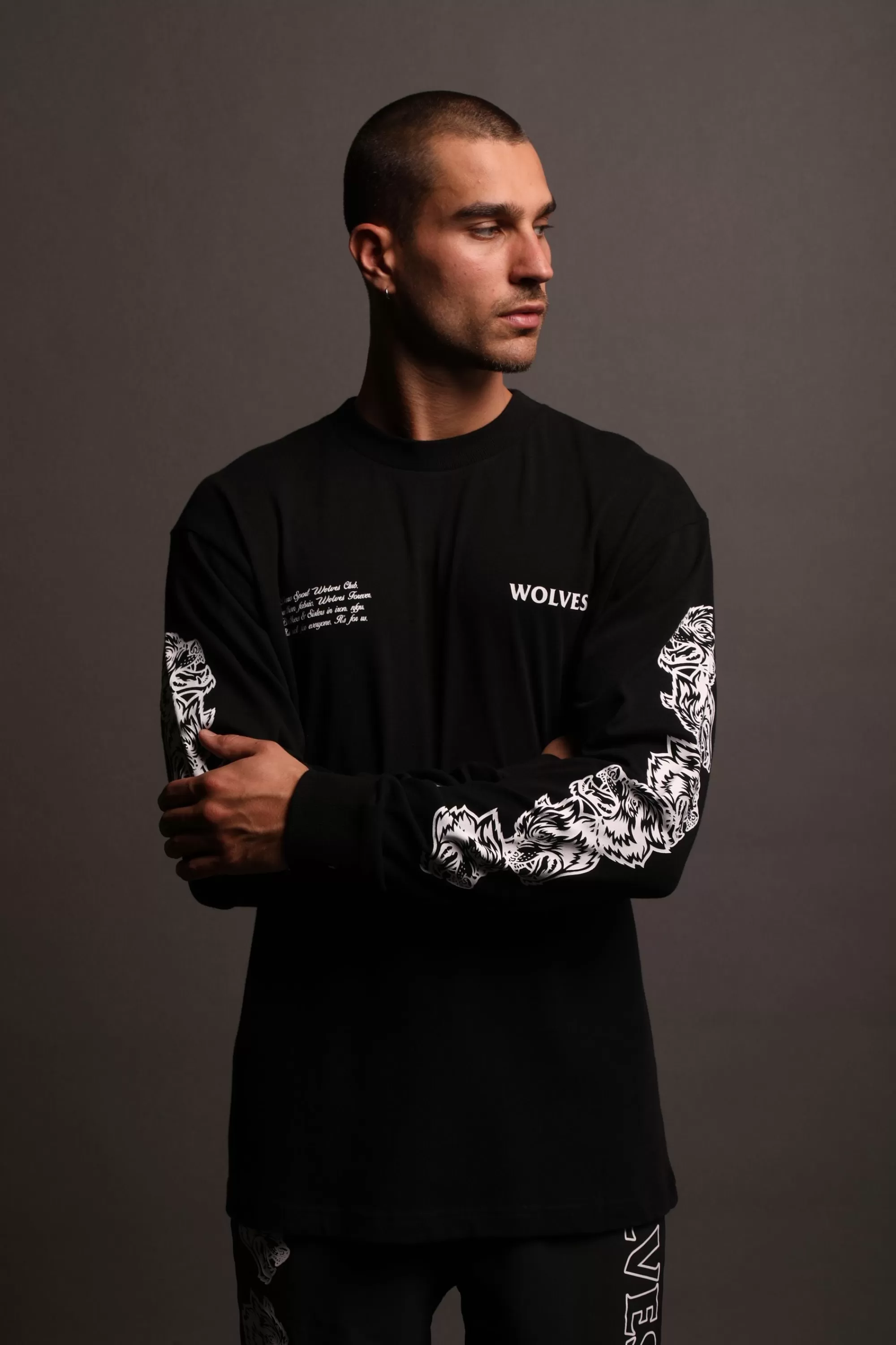 Discount Covered "Premium Vintage" (Ls) Tee In Black Men Premium/Oversized Tees