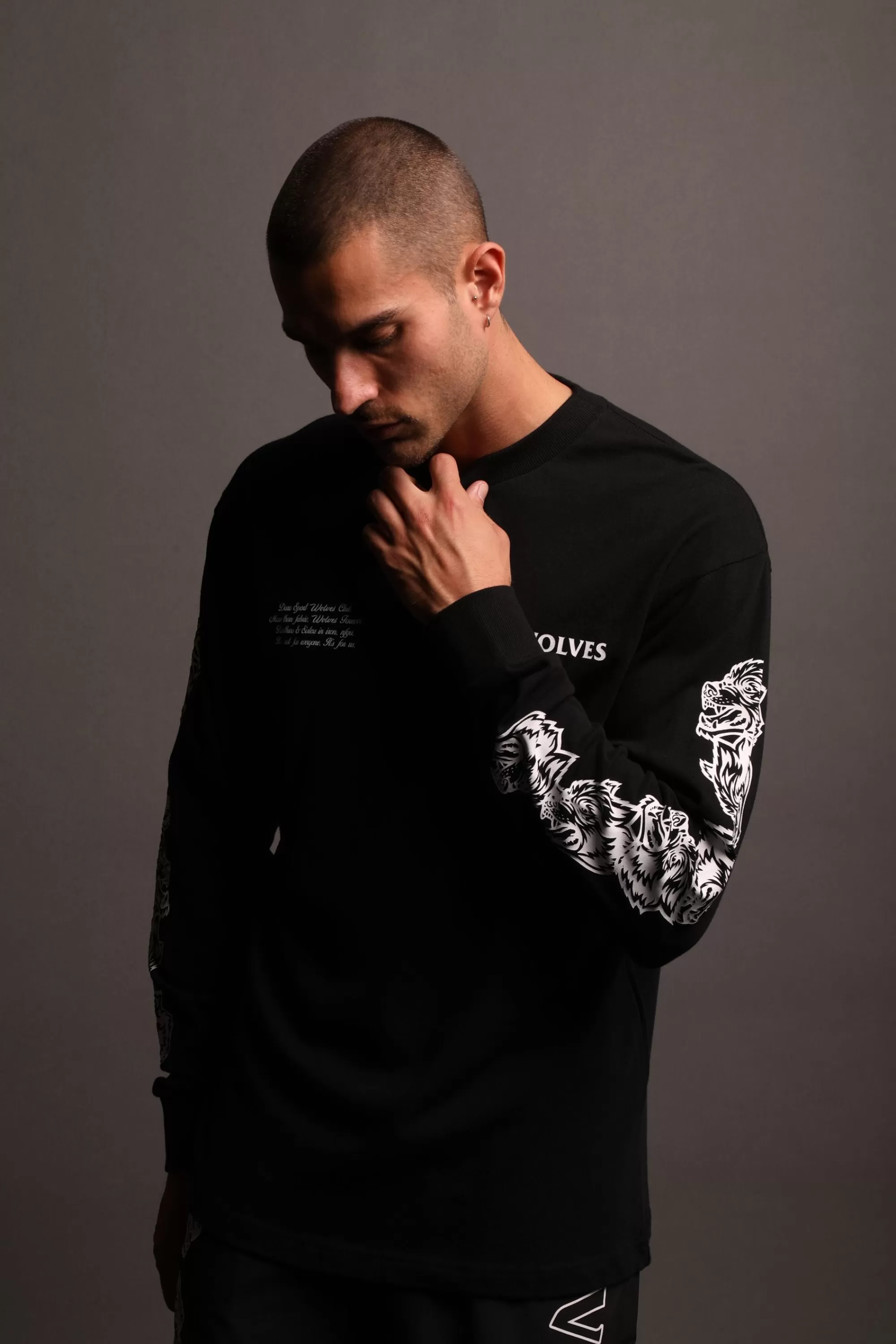 Discount Covered "Premium Vintage" (Ls) Tee In Black Men Premium/Oversized Tees