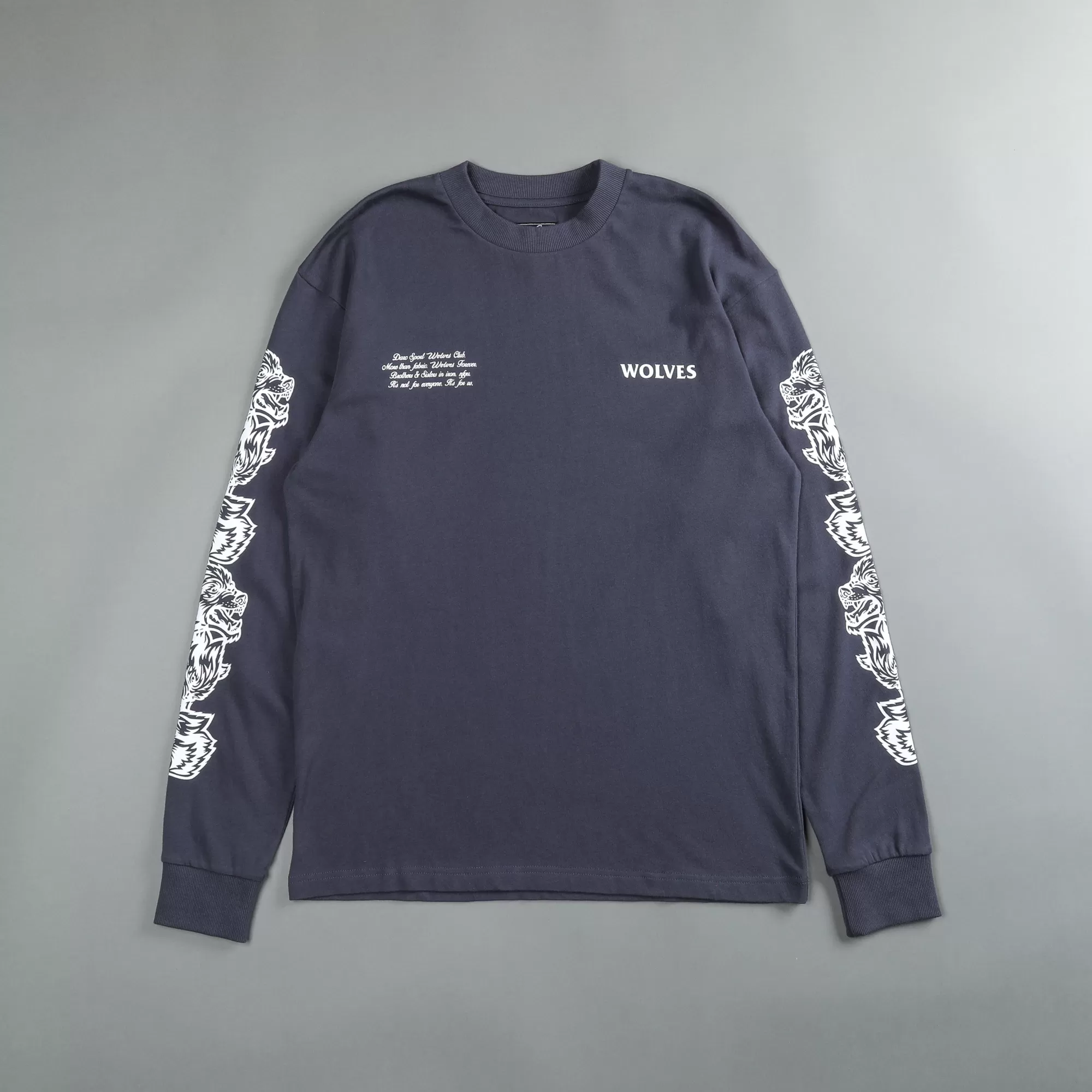 Best Sale Covered "Premium Vintage" (Ls) Tee In Midnight Blue Men Premium/Oversized Tees