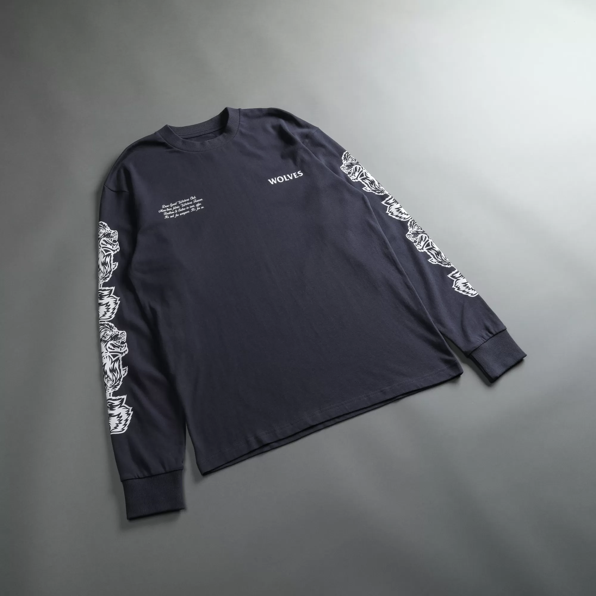 Best Sale Covered "Premium Vintage" (Ls) Tee In Midnight Blue Men Premium/Oversized Tees