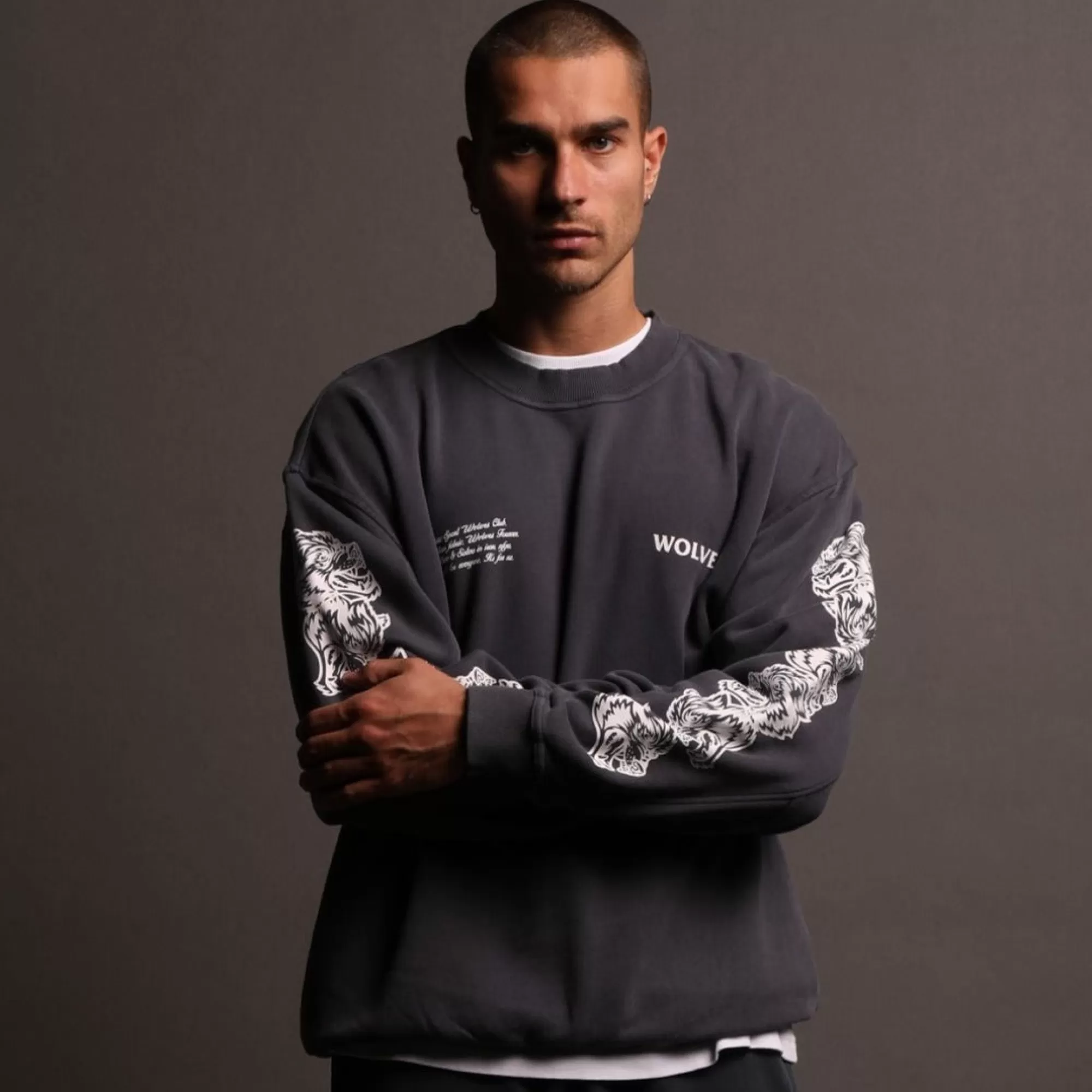 Hot Covered "Vintage Cornell" Crewneck In Midnight Blue Men Crewnecks