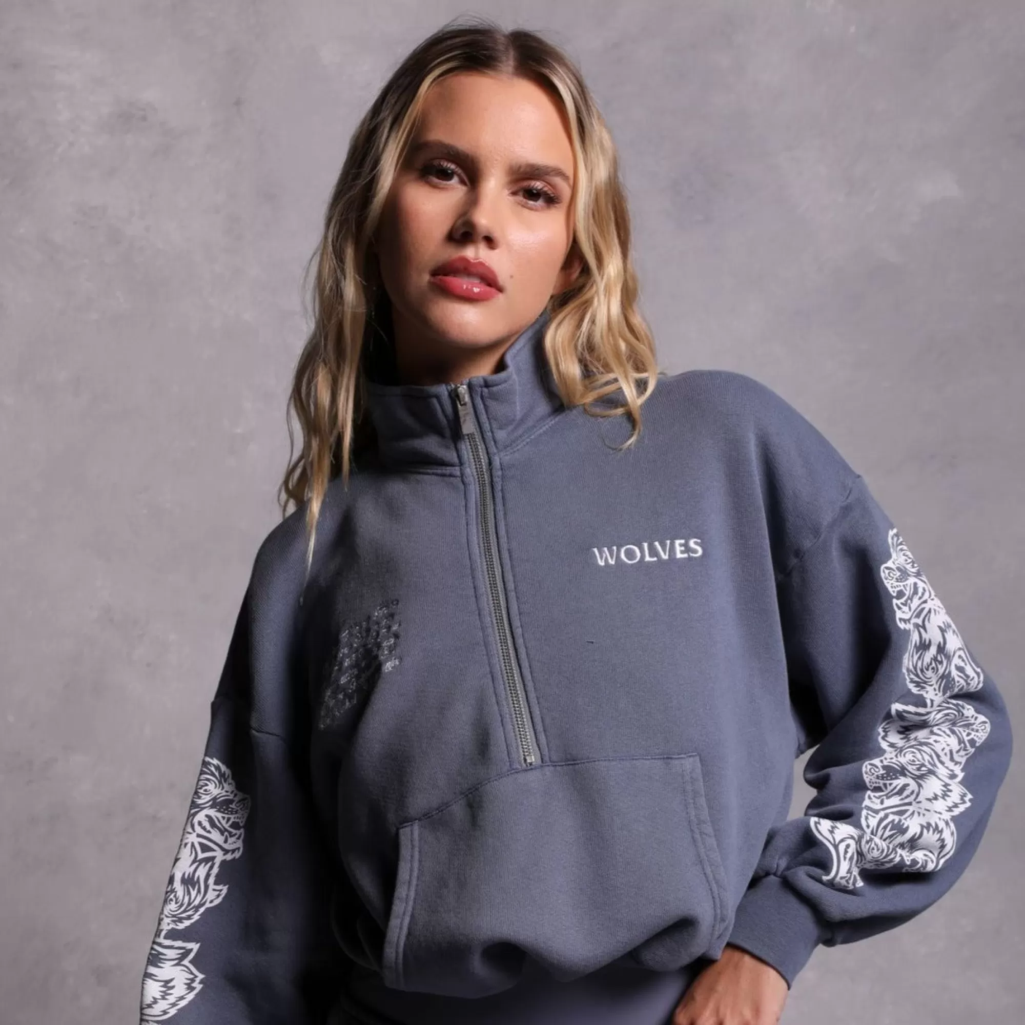 Online Covered Vintage Everson Mockneck Sweater In Norse Blue Women Tops
