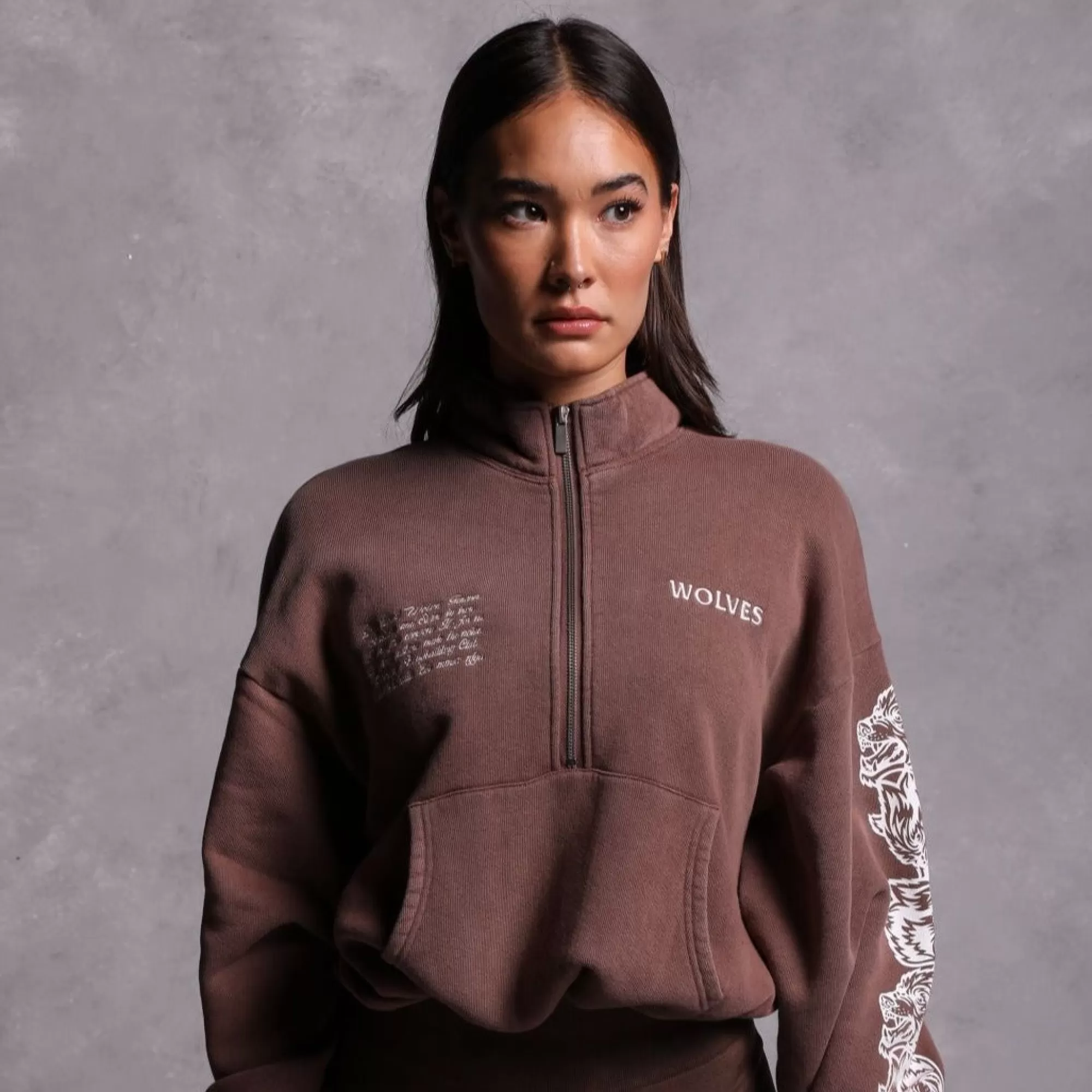 Online Covered Vintage Everson Mockneck Sweater In Norse Brown Women Tops