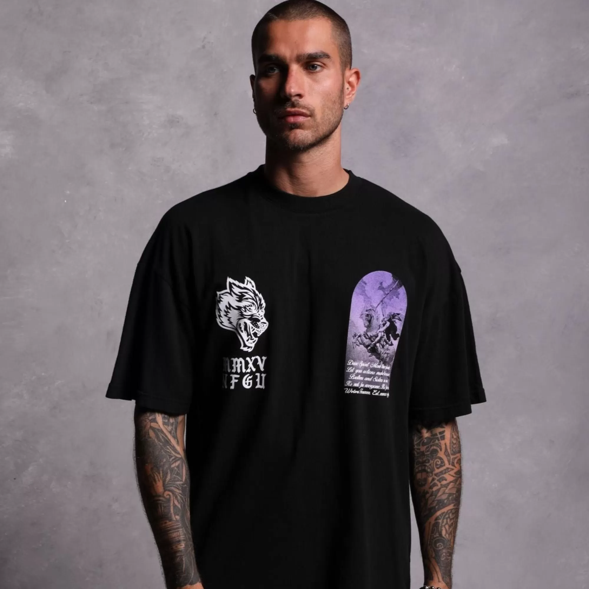 Sale Destined "Premium" Oversized Unisex Tee In Black Men Premium/Oversized Tees
