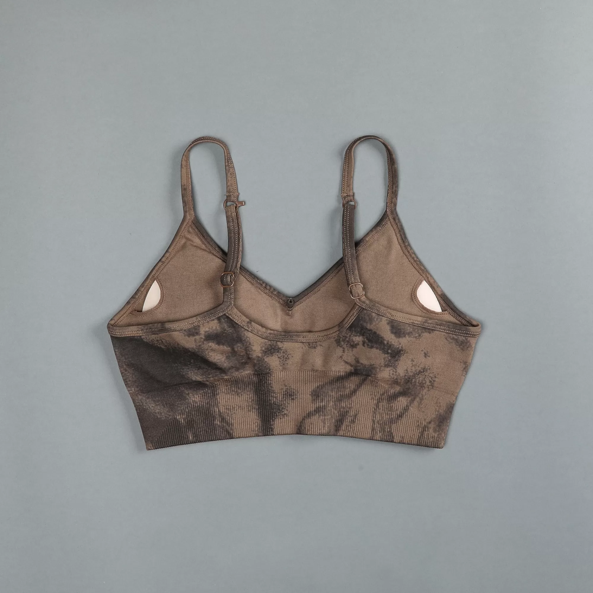Online Dual "Everson Seamless" Sports Bra In Mojave Brown Jumbo Marble Women Tops