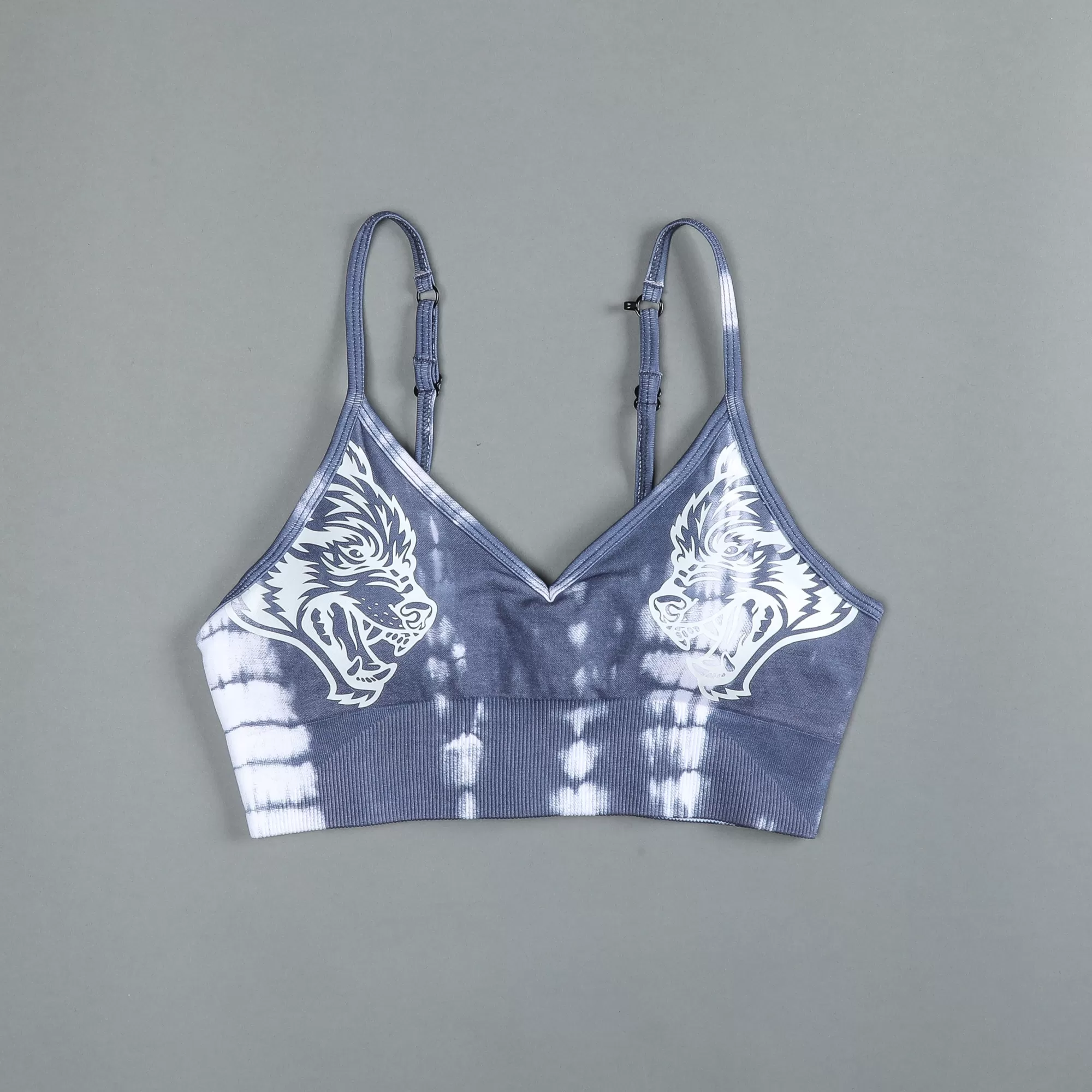 Sale Dual "Everson Seamless" Sports Bra In Norse Blue Serpent Women Tops