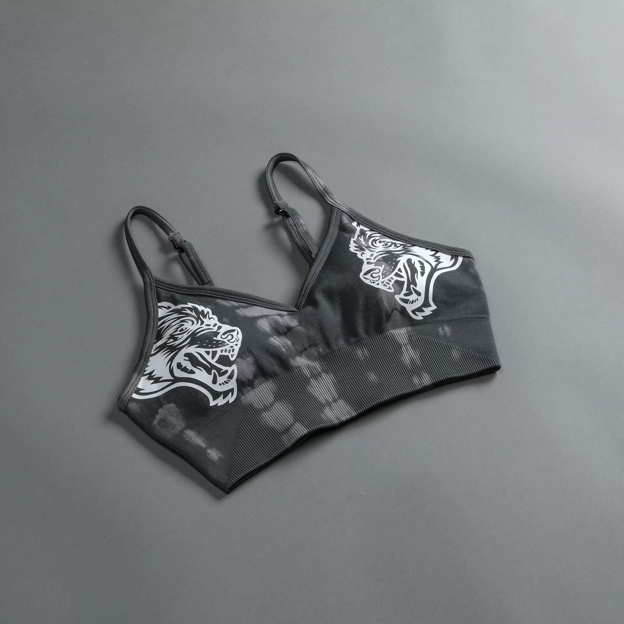 Online Dual "Everson Seamless" Sports Bra In Pearl Gray Serpent Women Seamless