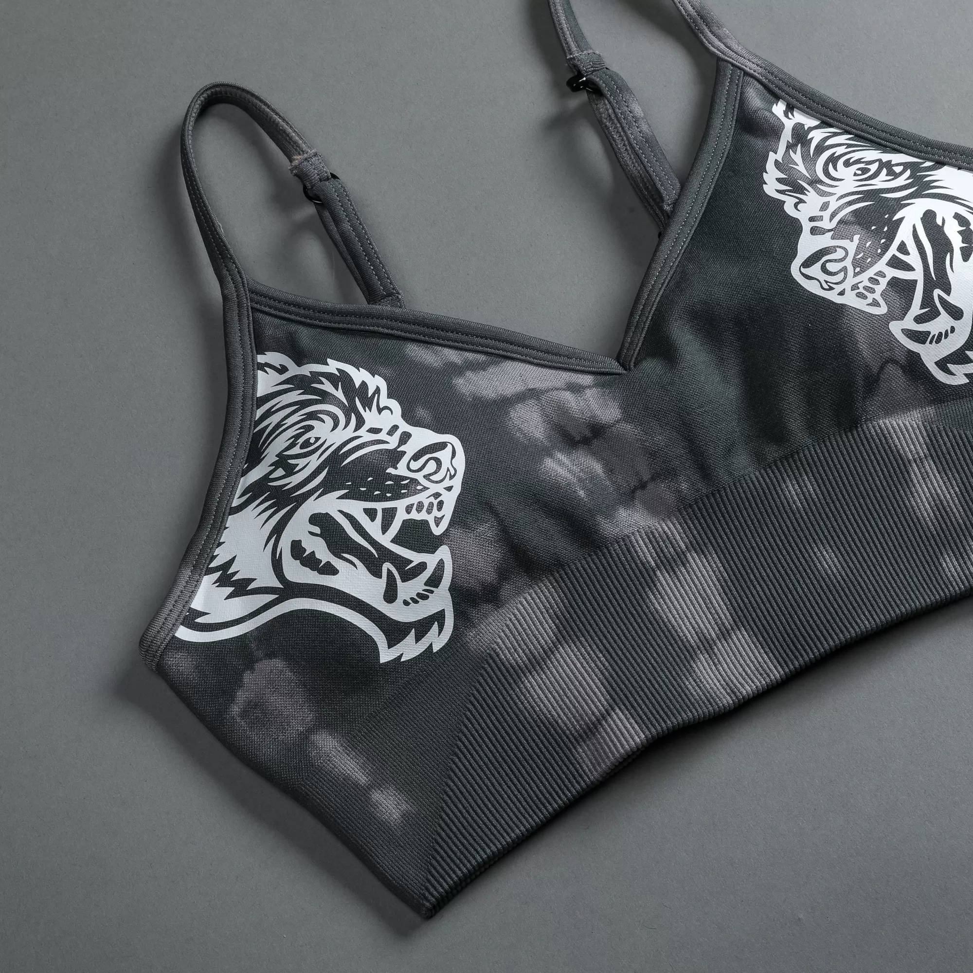 Online Dual "Everson Seamless" Sports Bra In Pearl Gray Serpent Women Seamless
