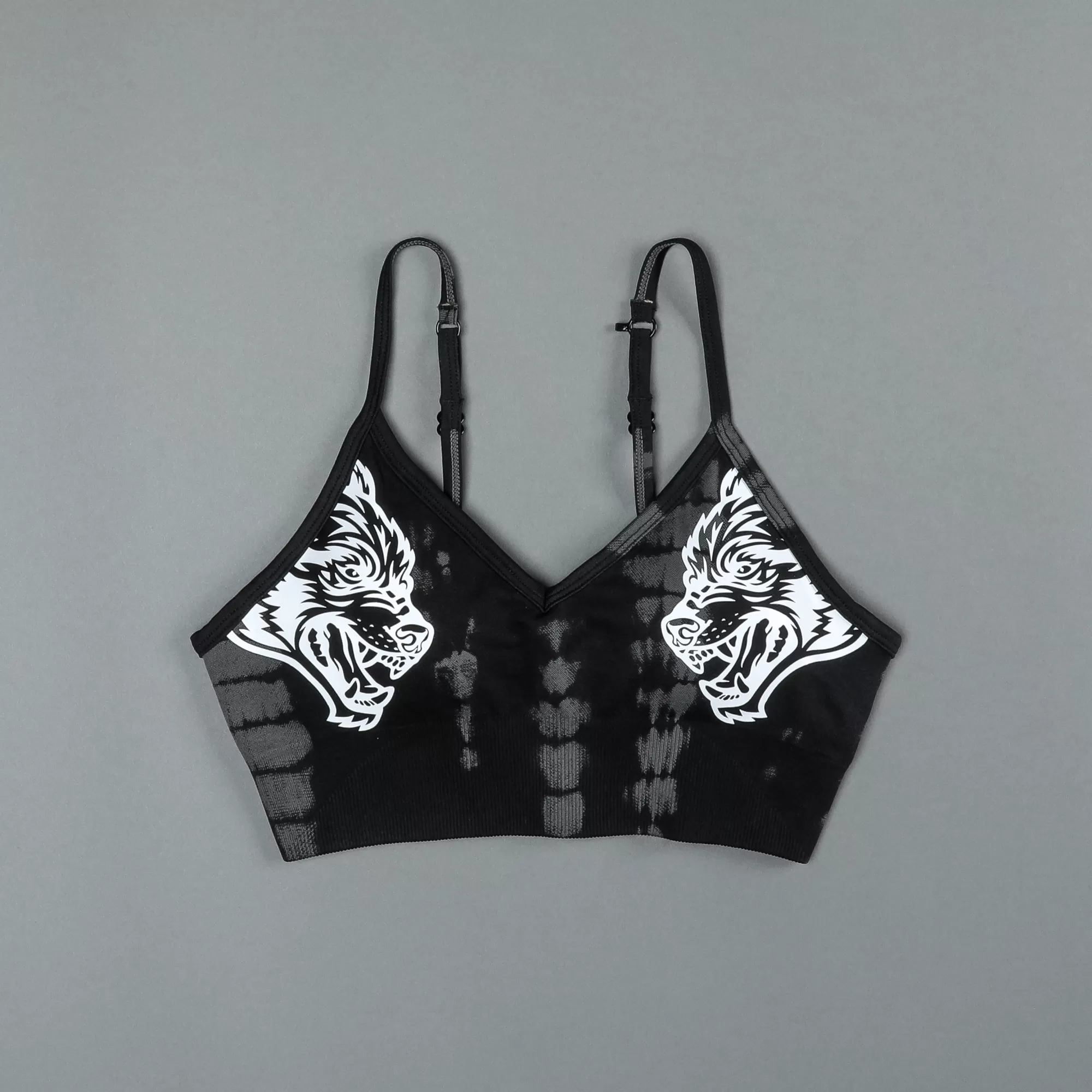 Online Dual "Everson Seamless" Sports Bra In Tonal Black Serpent Women Seamless