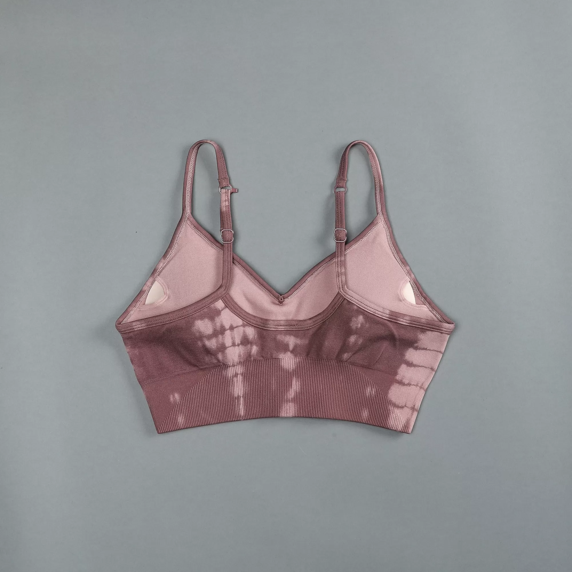 Clearance Dual "Everson Seamless" Sports Bra In Tonal Mauve Serpent Women Bras