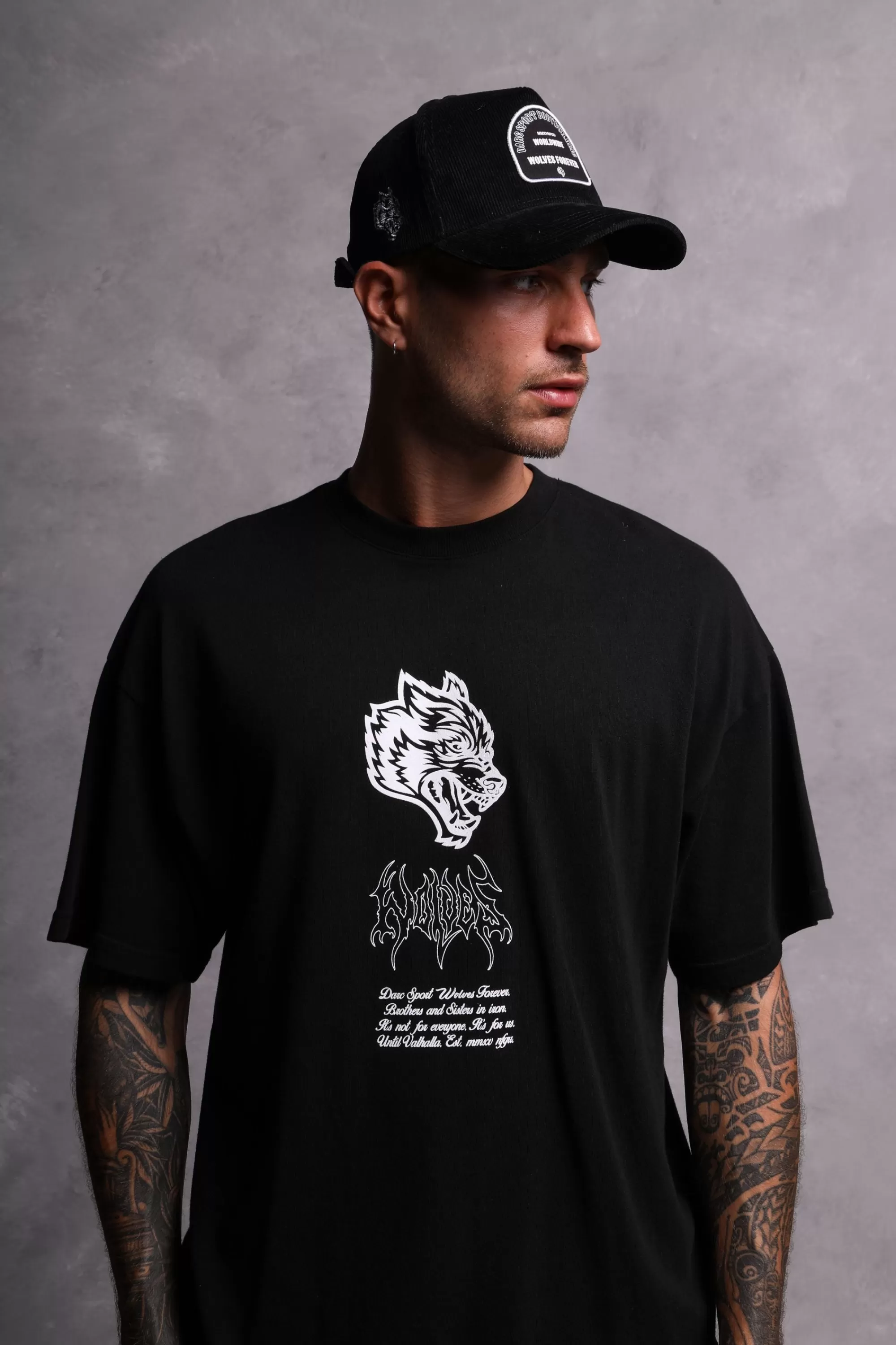Best Sale Feed Patch Corduroy 5 Panel Hat In Black Headwear