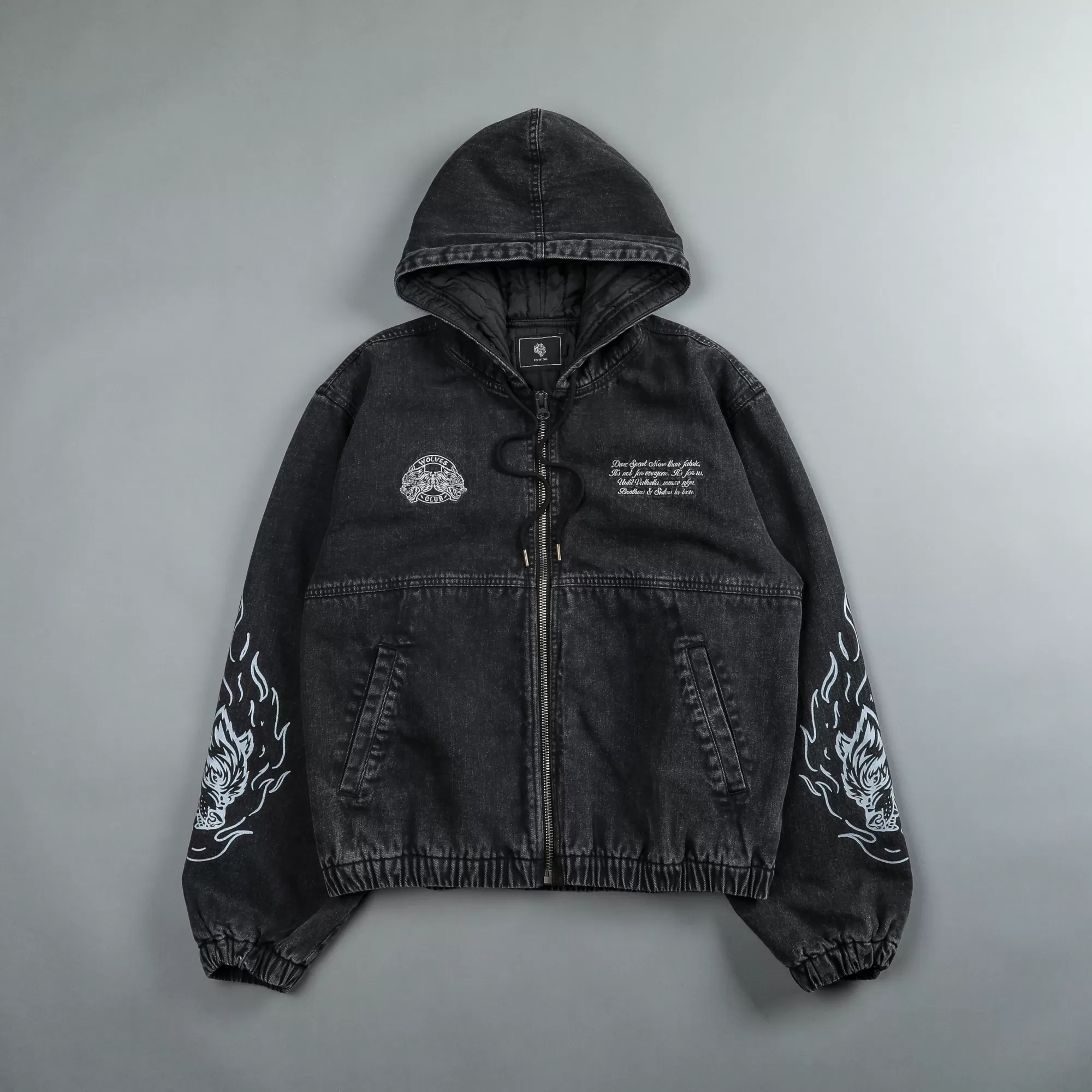 Cheap Fired Up Calaway Jacket In Distressed Black Men Jackets/Outerwear