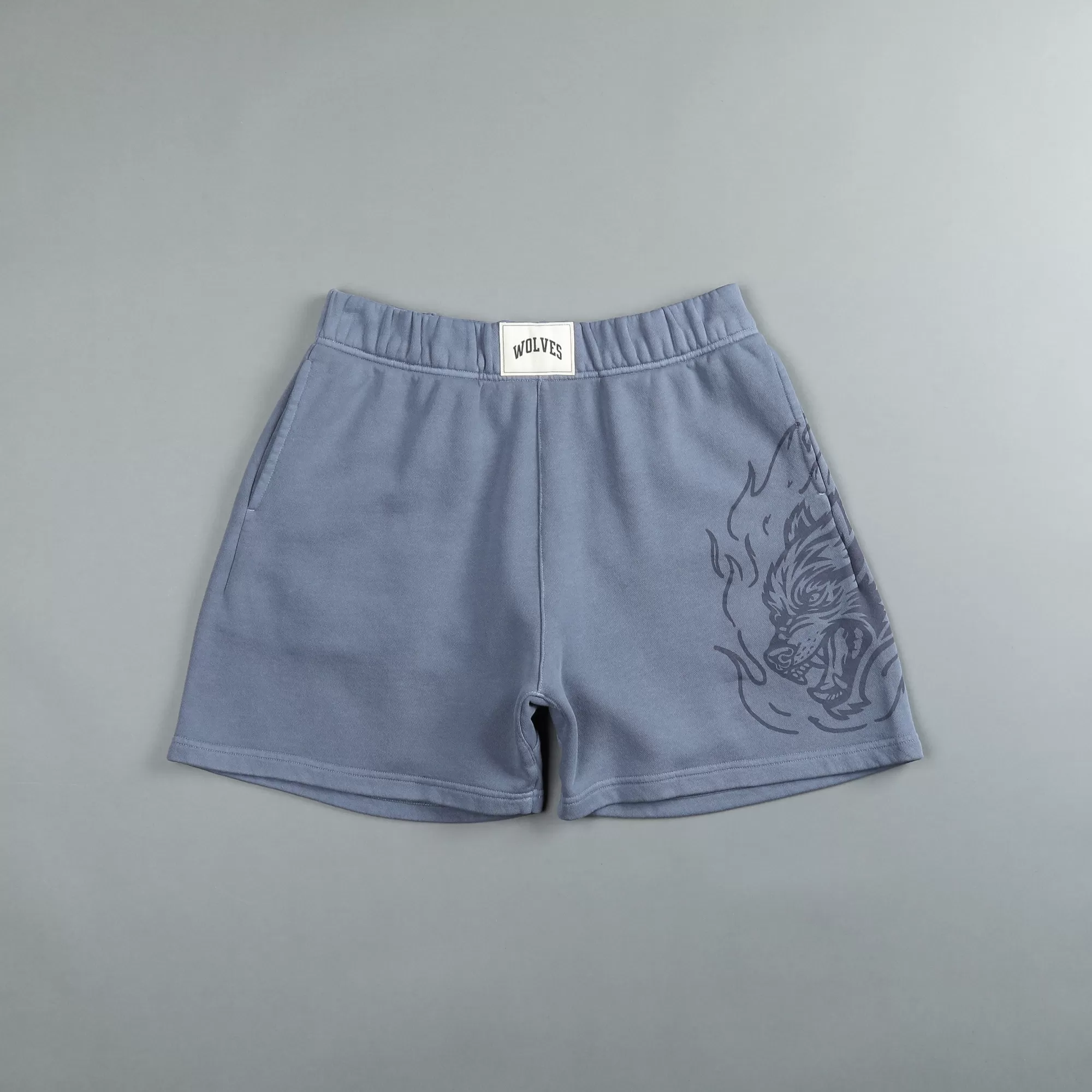 Discount Fired Up Patch Liam Sweat Shorts In Norse Blue Men Shorts