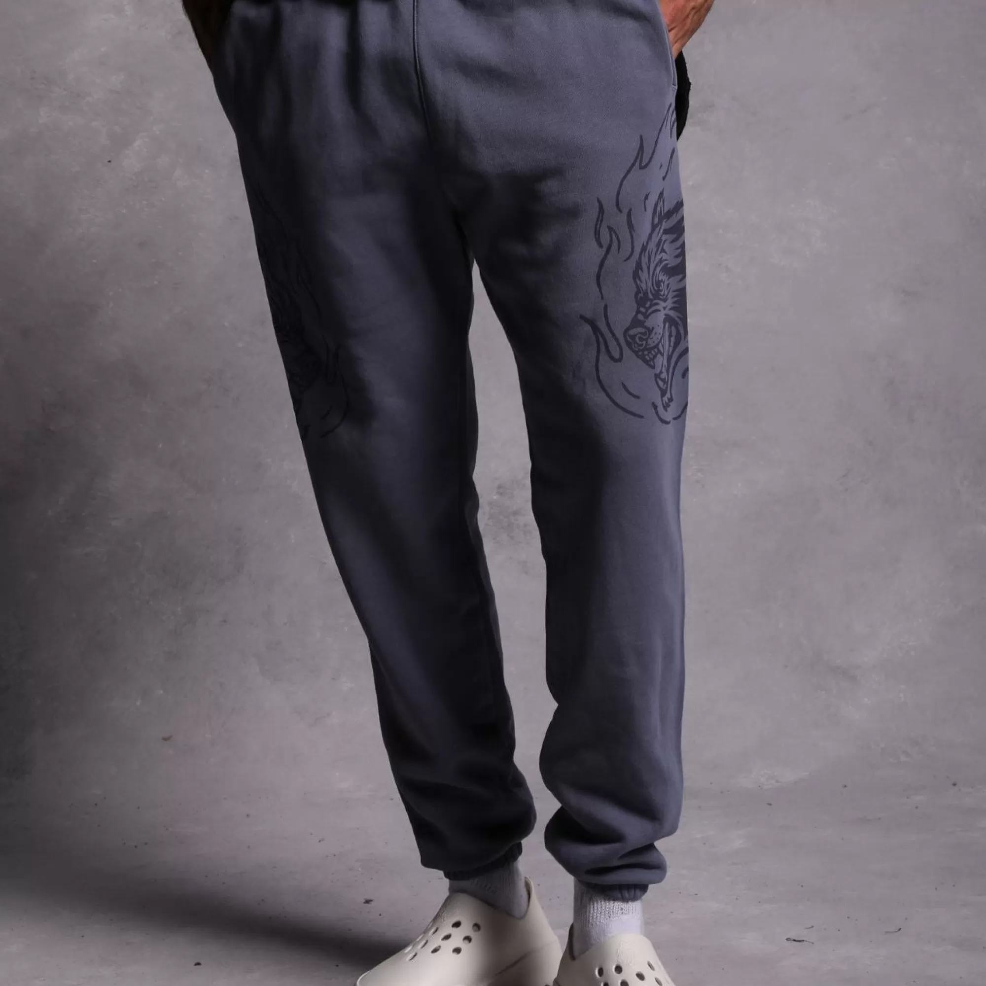 Outlet Fired Up Premium Post Lounge Sweats In Norse Blue Men Pants