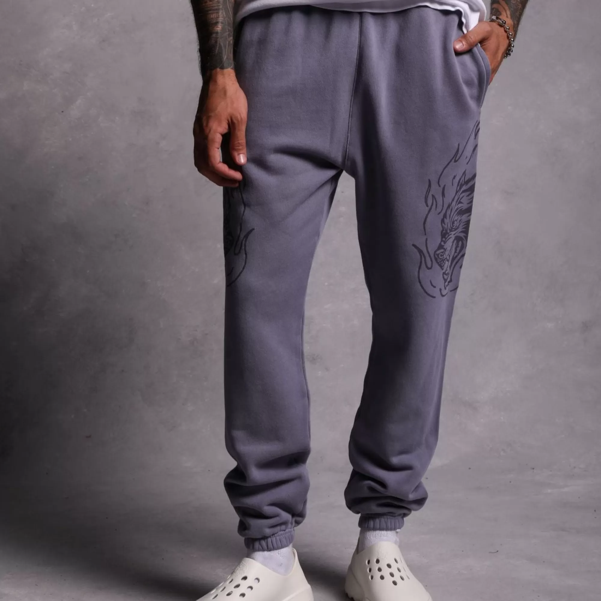 Flash Sale Fired Up Premium Post Lounge Sweats In Norse Purple Men Pants