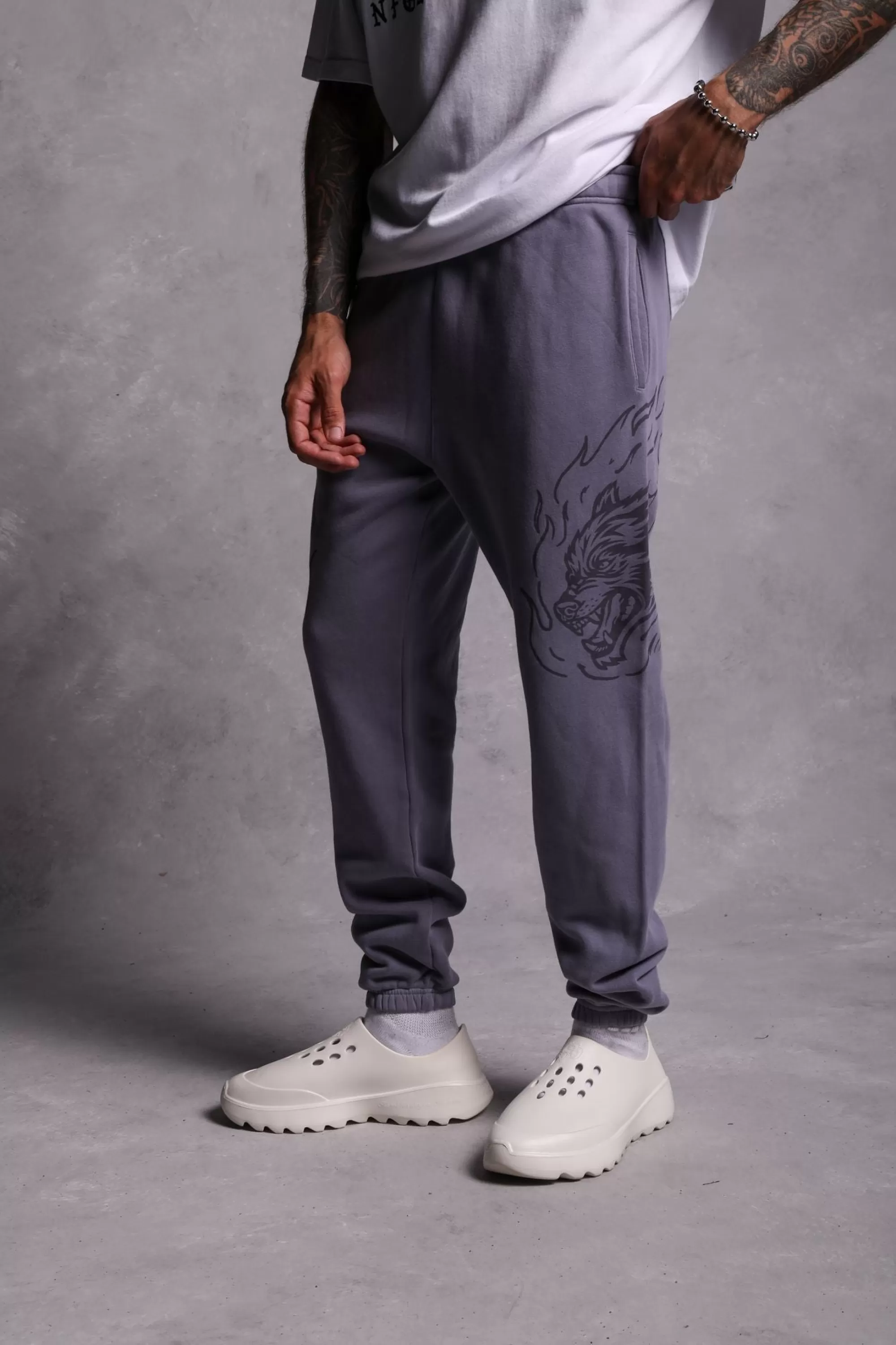 Flash Sale Fired Up Premium Post Lounge Sweats In Norse Purple Men Pants