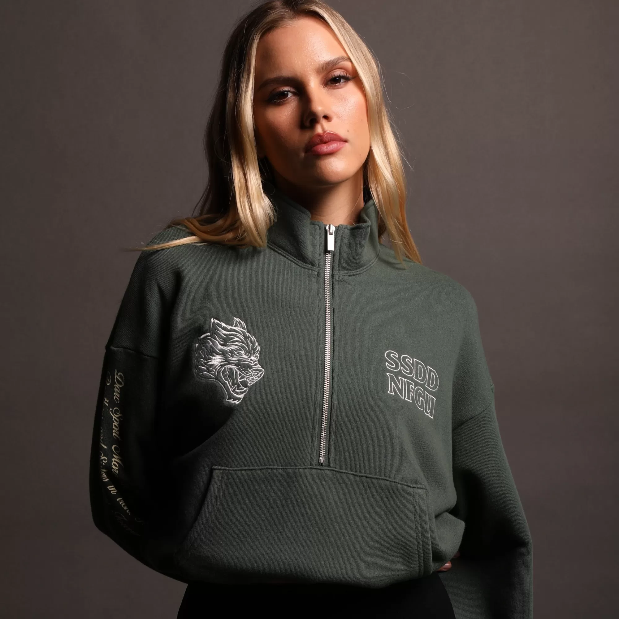 Outlet Flames She Everson Mockneck Sweater In Norse Green Women Tops