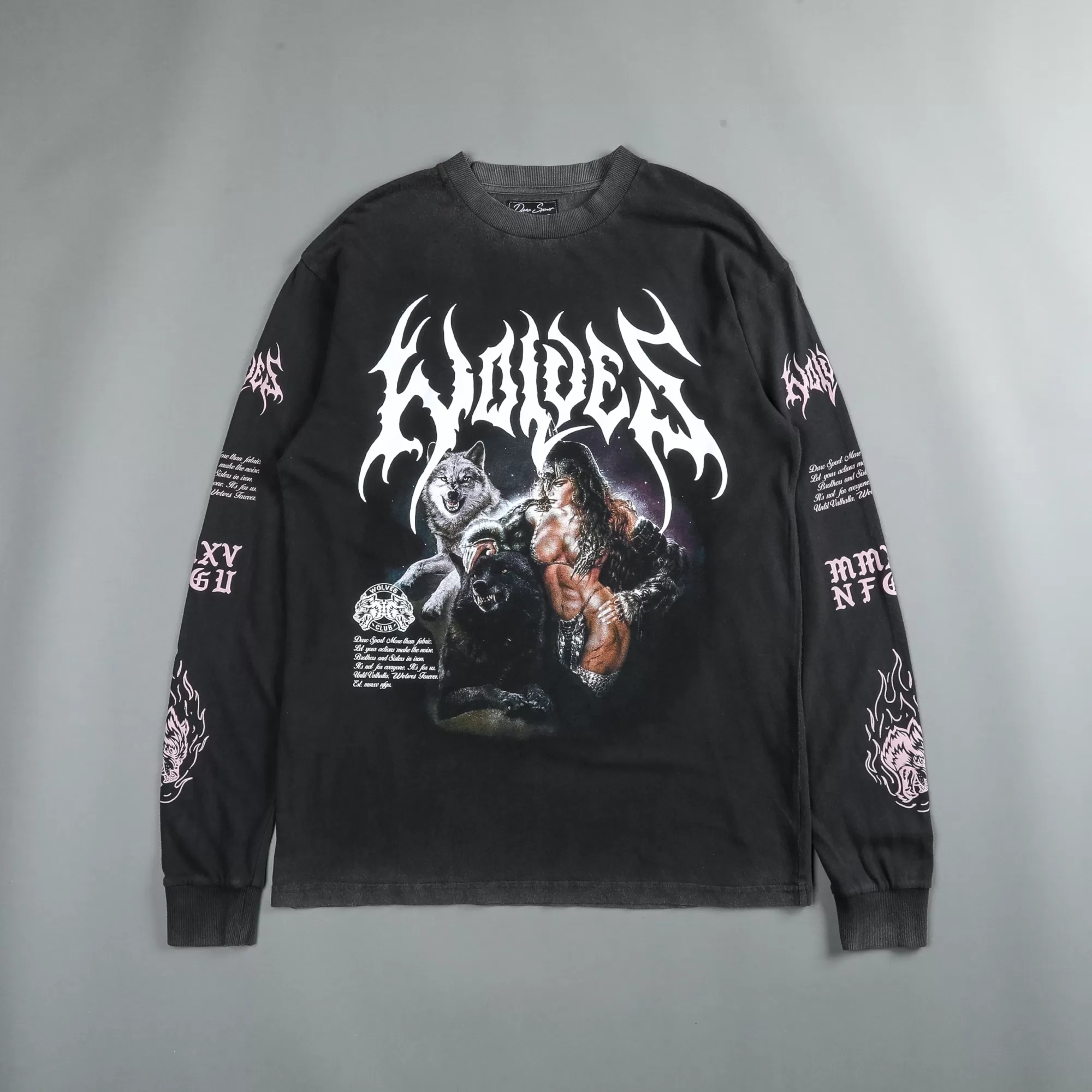 Cheap Goddess "Premium Vintage" (Ls) Tee In Charcoal Men Premium/Oversized Tees