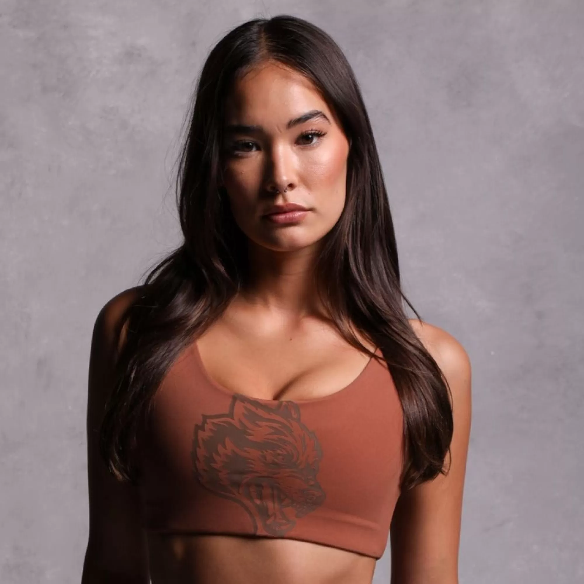 New Grow "Soto" Energy Bra In Norse Brown Women Tops