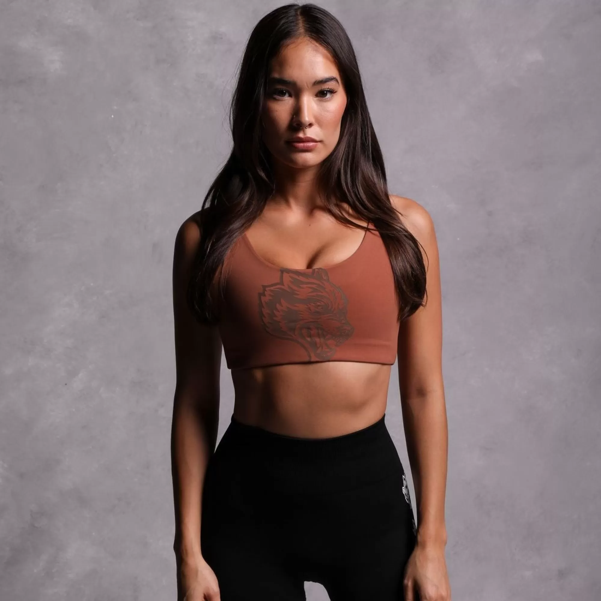 New Grow "Soto" Energy Bra In Norse Brown Women Tops