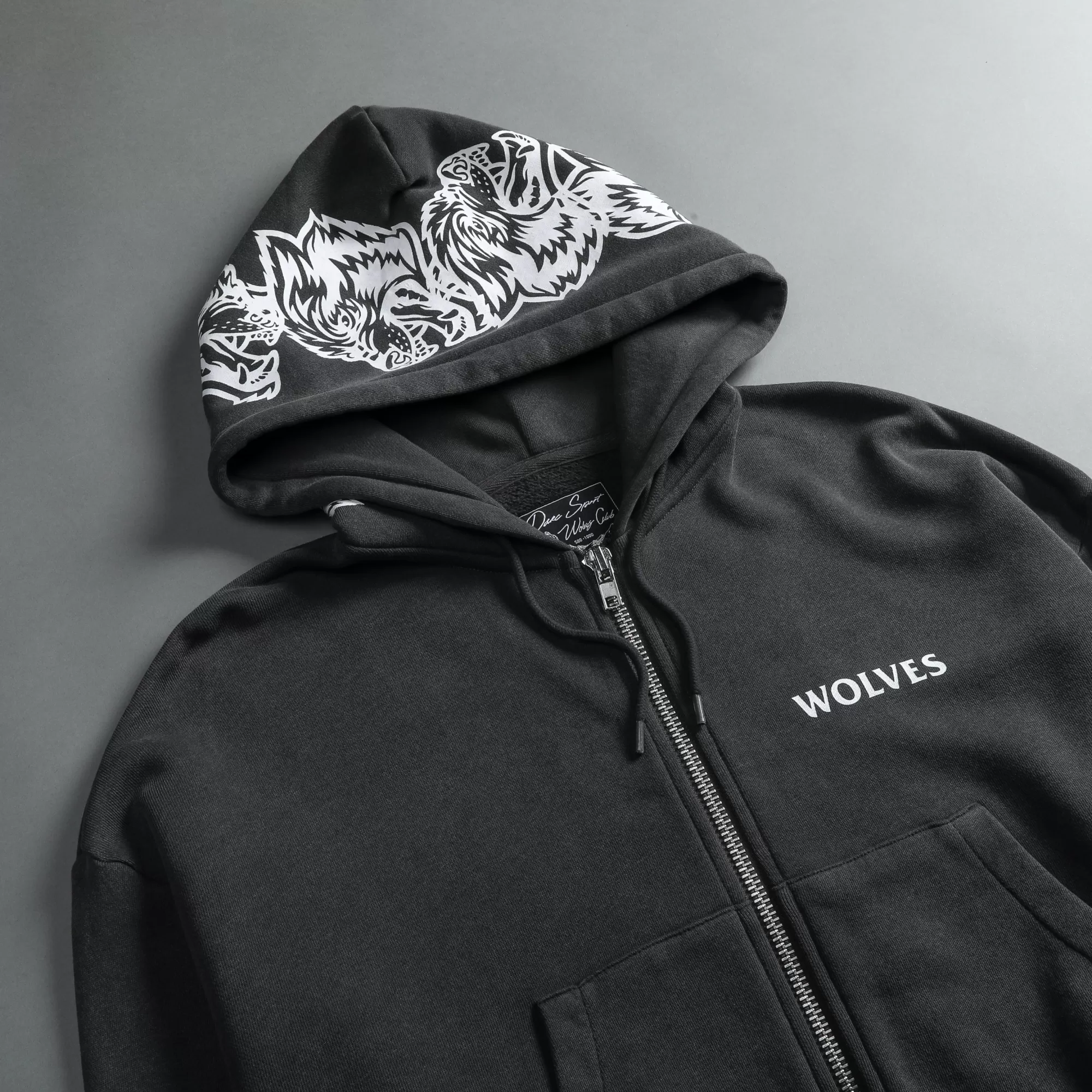 Online Halo "Vintage Chambers" (Cropped) Zip Hoodie In Wolf Gray Women Tops