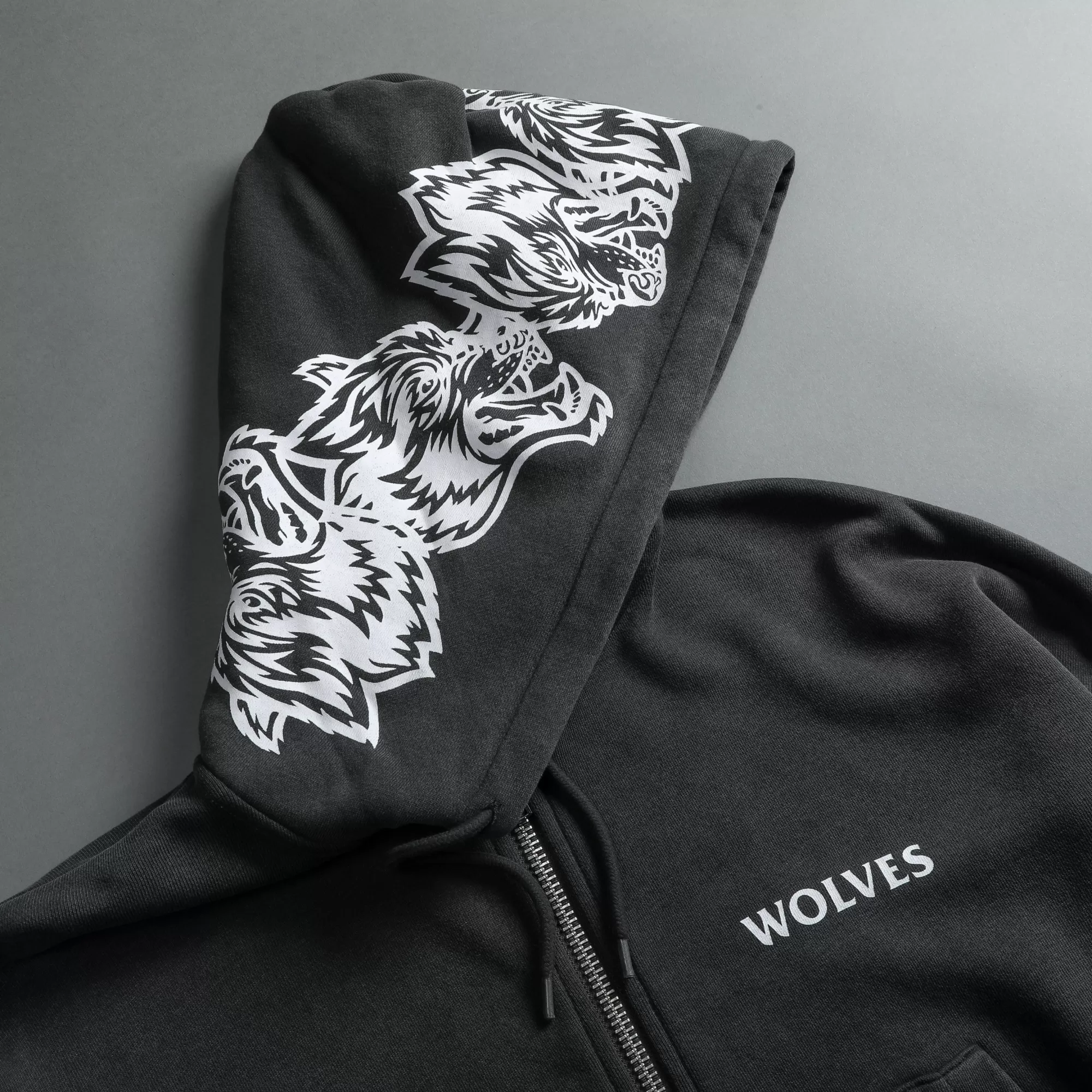 Online Halo "Vintage Chambers" (Cropped) Zip Hoodie In Wolf Gray Women Tops