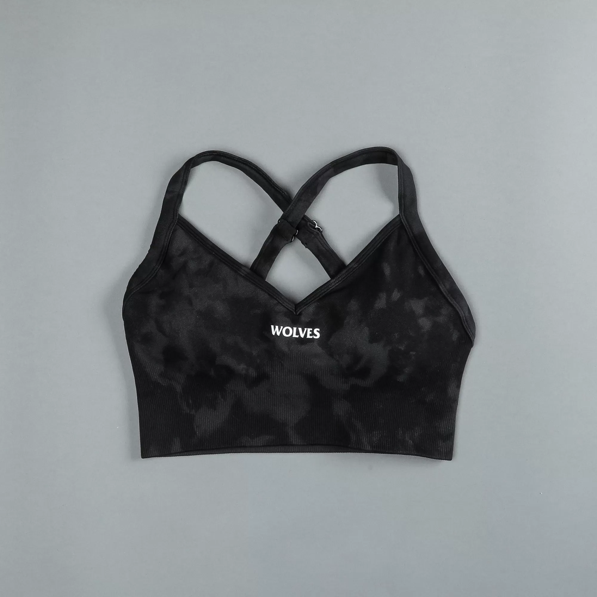 Discount Hardcore "Everson Seamless" Sierra Bra In Tonal Black Jumbo Marble Women Seamless