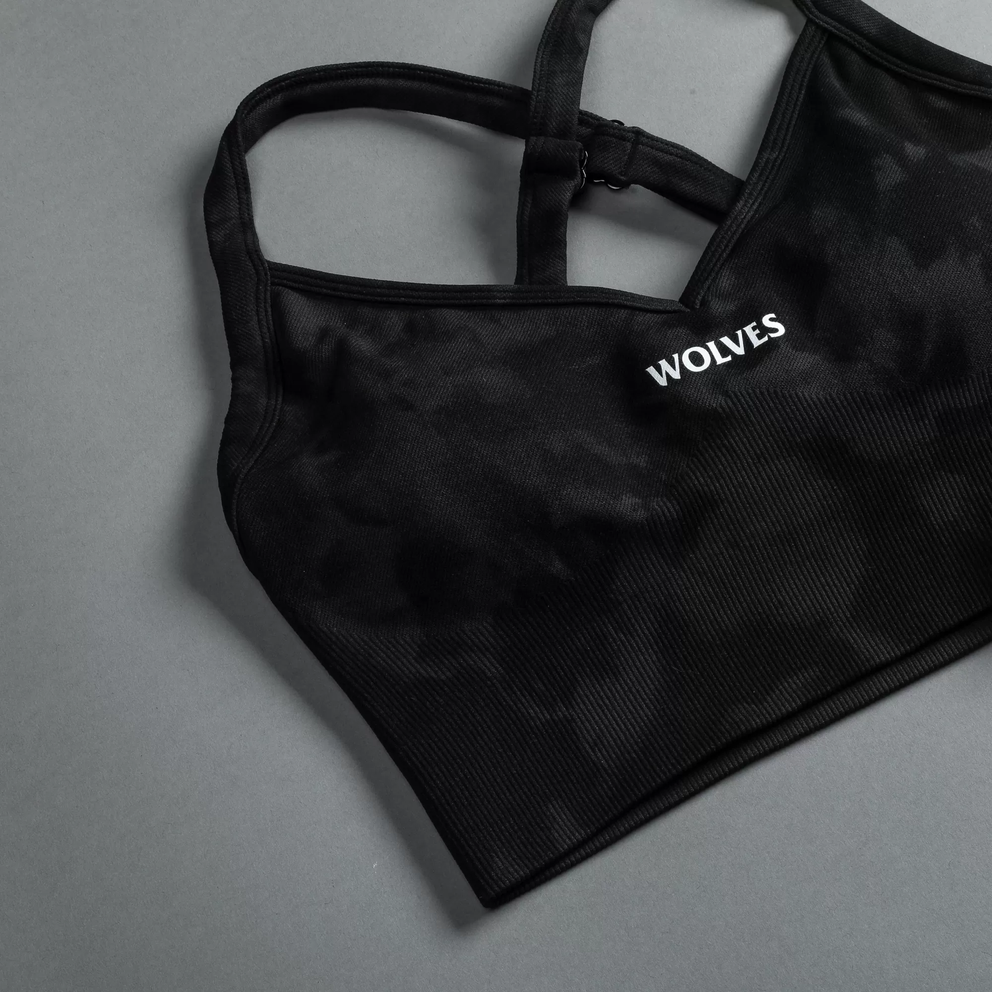 Discount Hardcore "Everson Seamless" Sierra Bra In Tonal Black Jumbo Marble Women Seamless