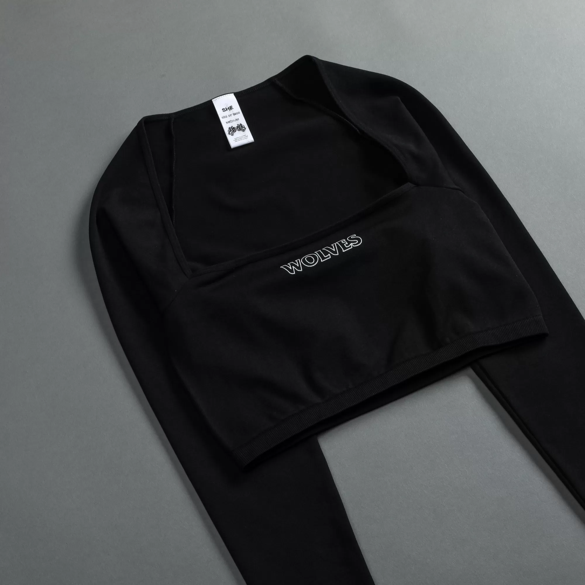 Hot Hardcore L/S "Everson Sage Seamless" Top In Black Women Tops