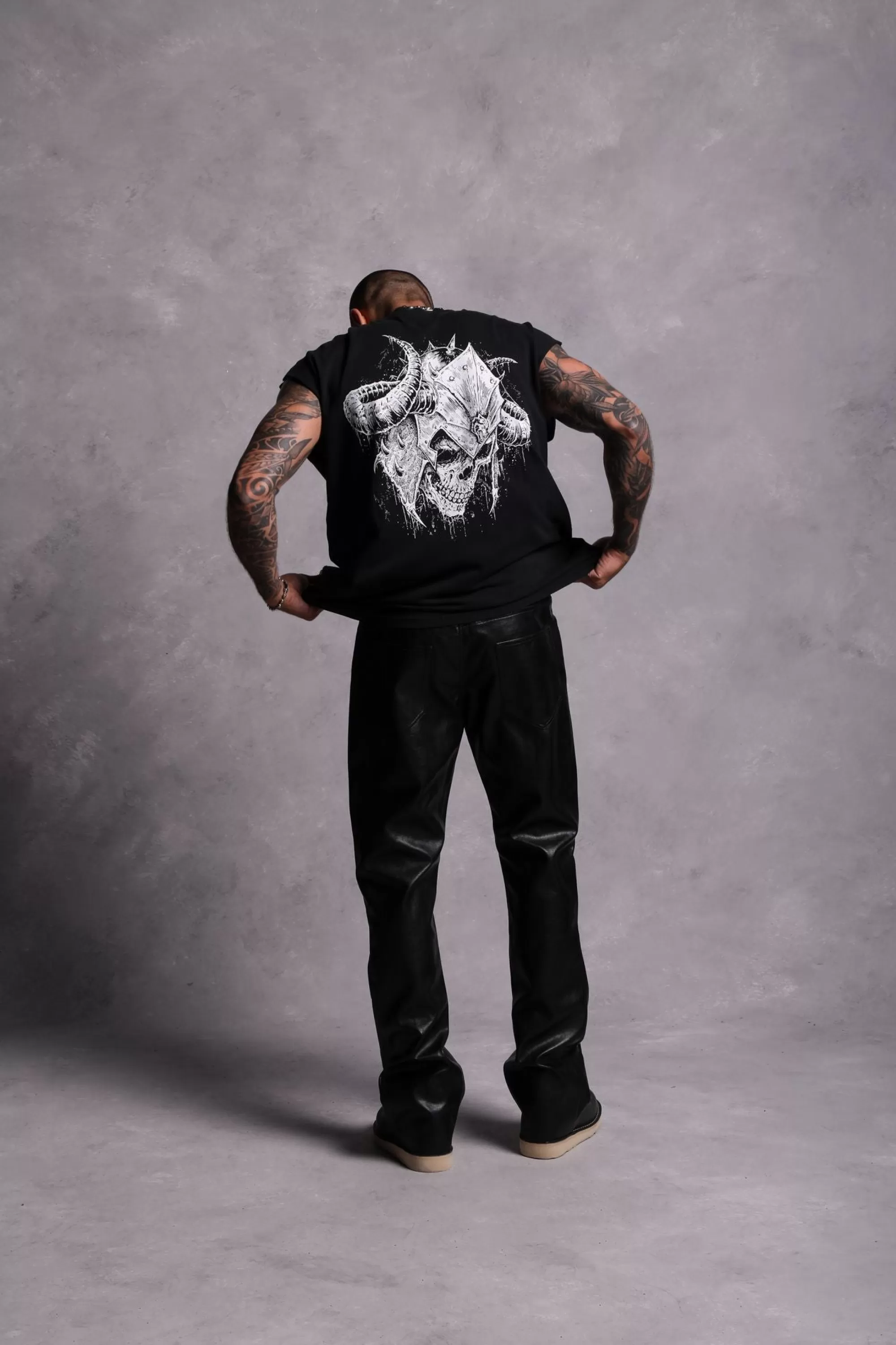 Clearance House Of Wolves "Premium Vintage" Pocket Muscle Tee In Black Men Tanks/Muscle Tees