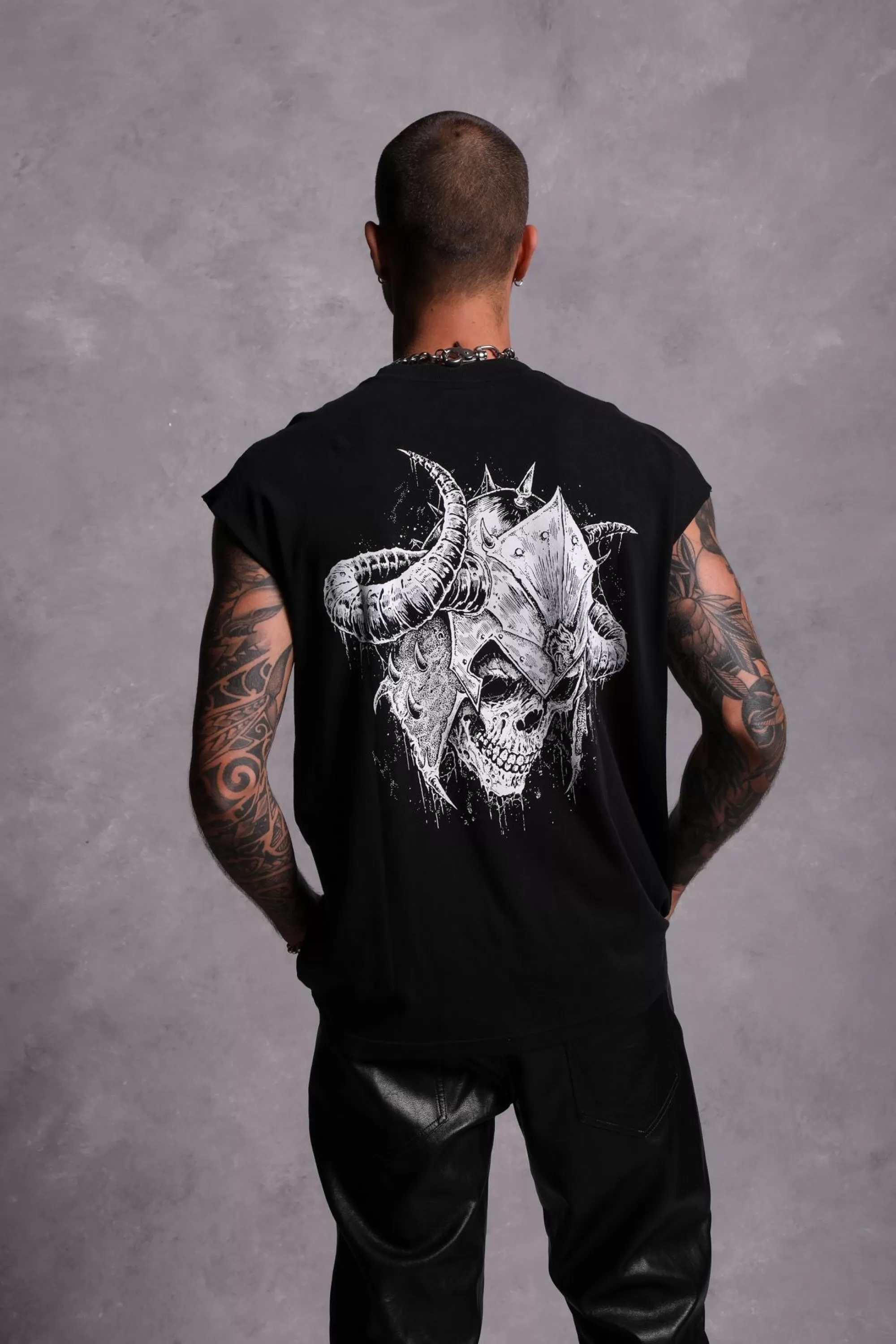 Clearance House Of Wolves "Premium Vintage" Pocket Muscle Tee In Black Men Tanks/Muscle Tees