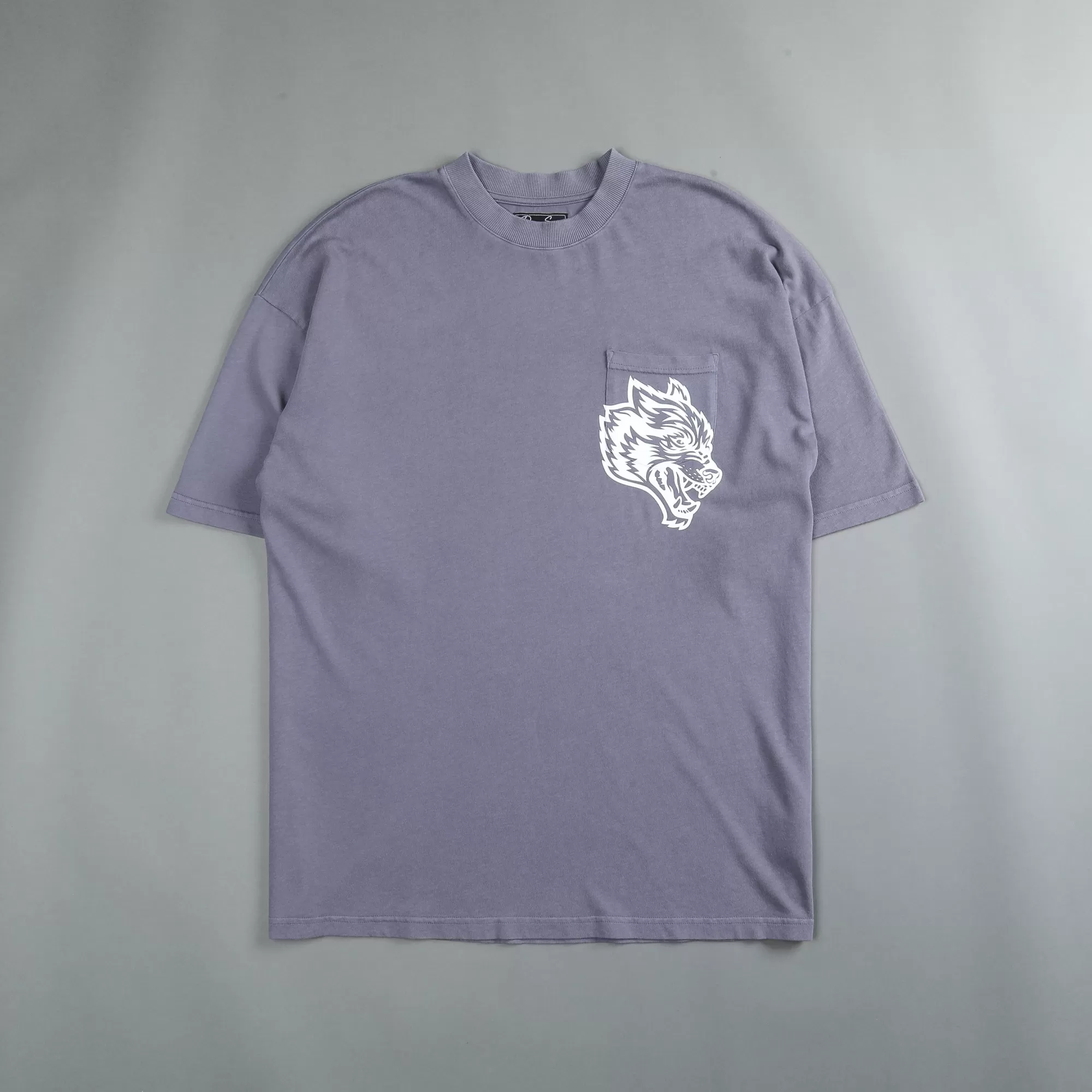 Sale House Of Wolves "Premium Vintage" Pocket Tee In Norse Purple Men Premium/Oversized Tees