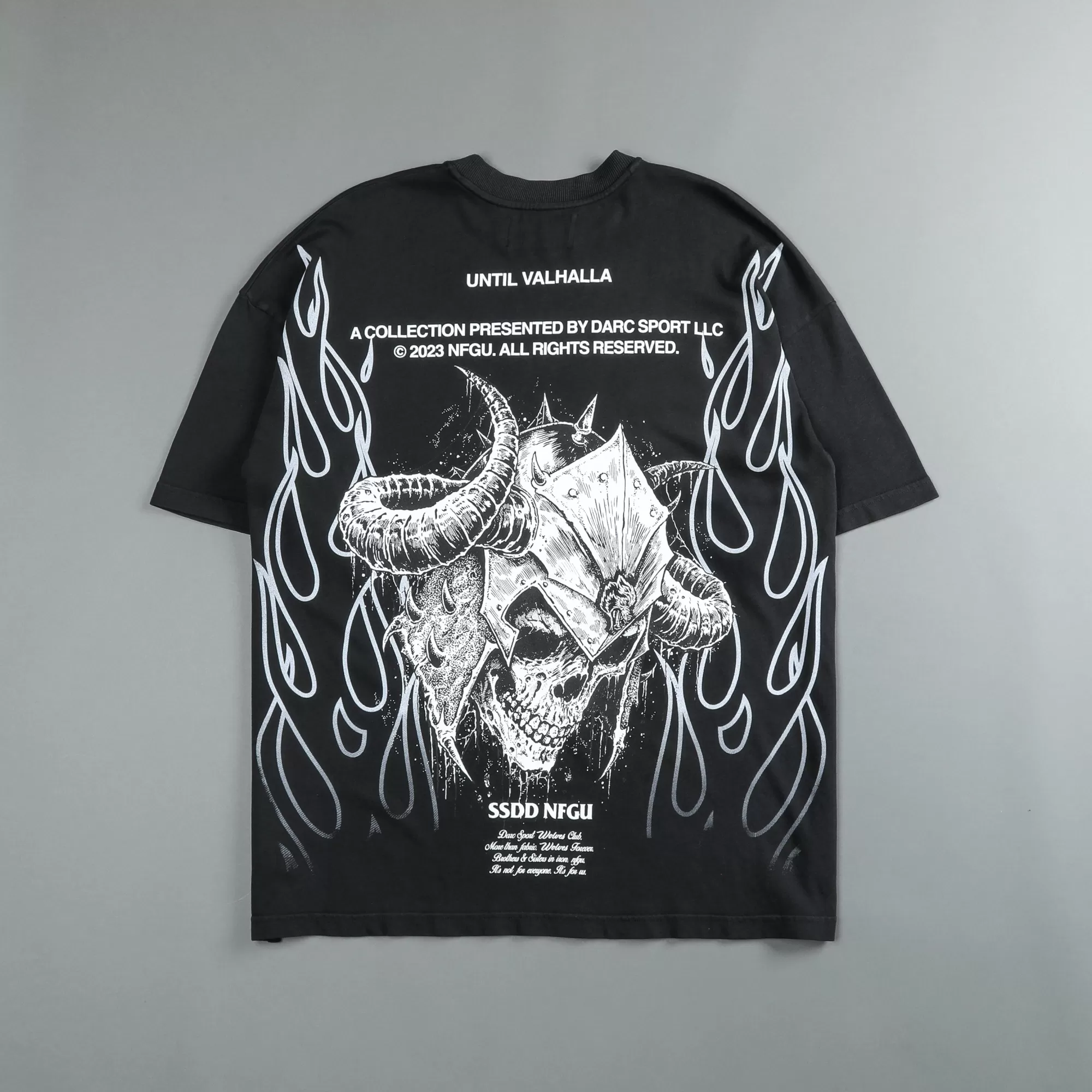 Cheap House Of Wolves V2 "Premium" Oversized Unisex Tee In Black Men Premium/Oversized Tees