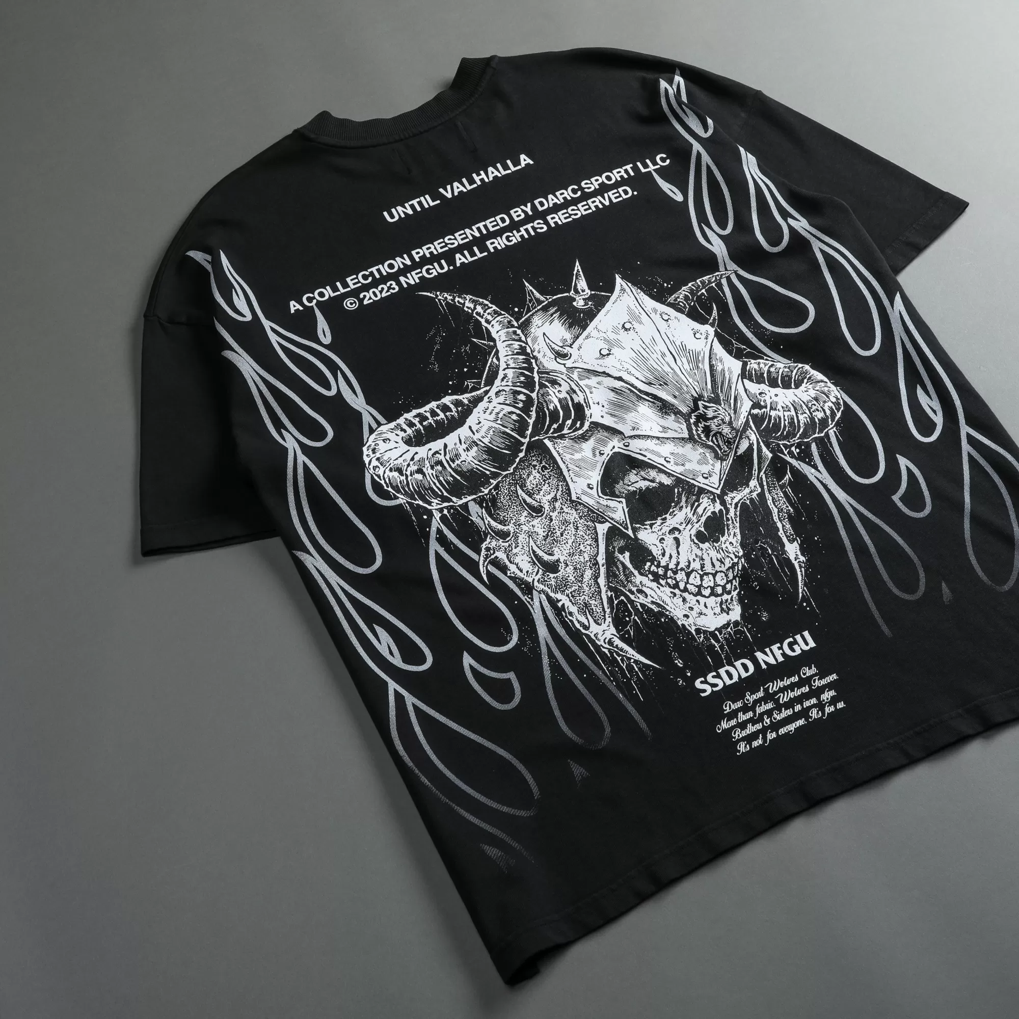 Cheap House Of Wolves V2 "Premium" Oversized Unisex Tee In Black Men Premium/Oversized Tees