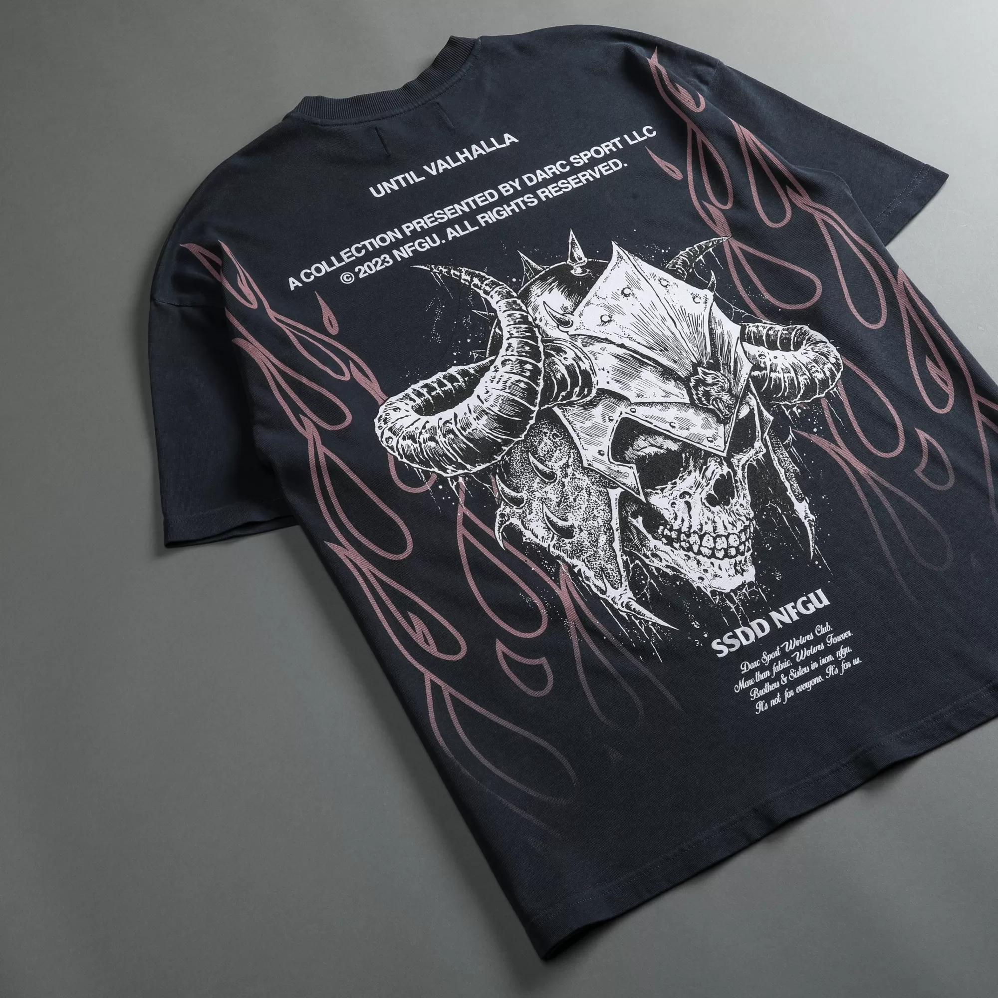 Online House Of Wolves V2 "Premium" Oversized Unisex Tee In Midnight Blue Women Tops